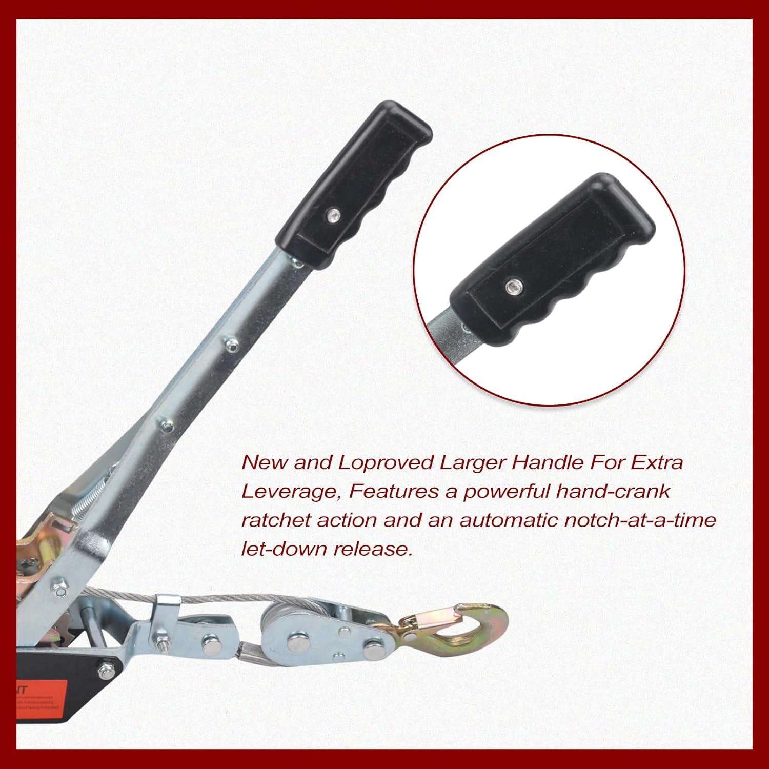 Extractor de Palanca BIGREAT 2 Toneladas con Ganchos y Correa