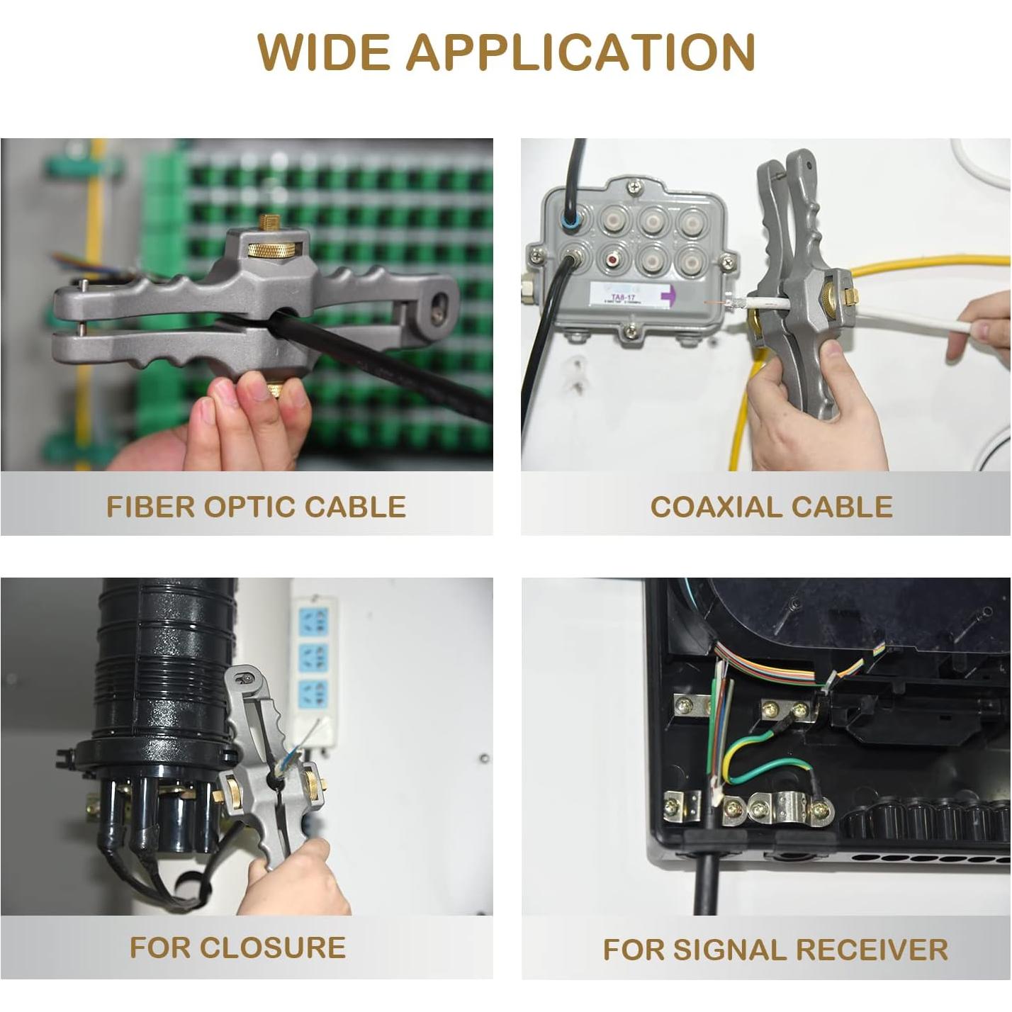 Desforrador de Cable de Fibra Óptica Groword 10-25mm Ajustable