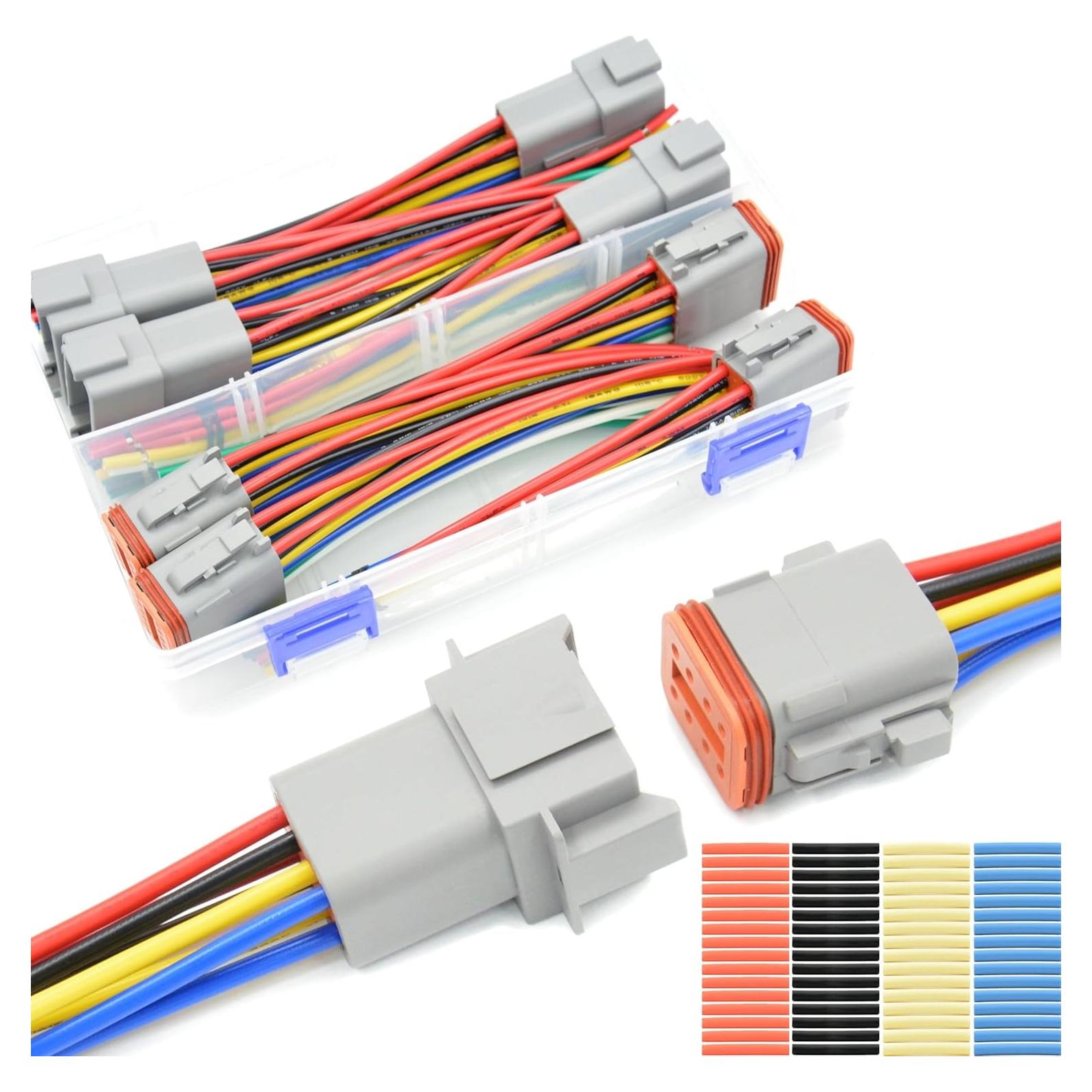 Kit de Conectores Eléctricos Automotrices ALFOCI 8 Pines IP67