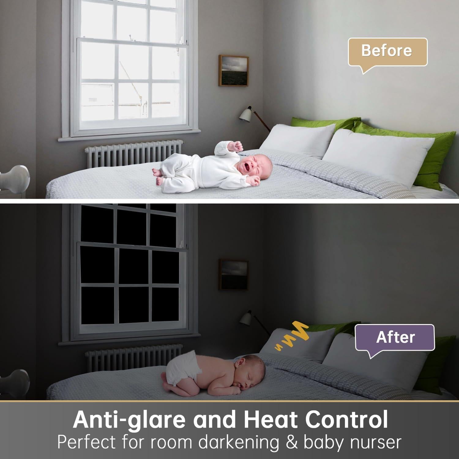 Película de Privacidad DULEIXUFHEE 45cm x 300cm Negra