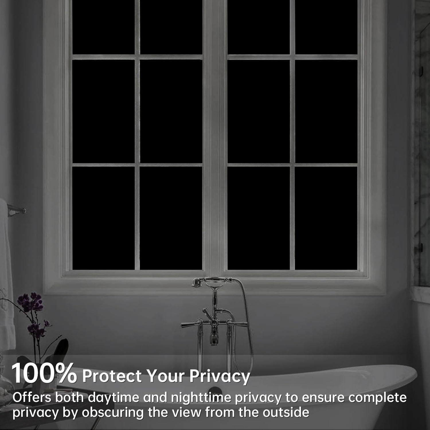 Película de Privacidad DULEIXUFHEE 45cm x 300cm Negra