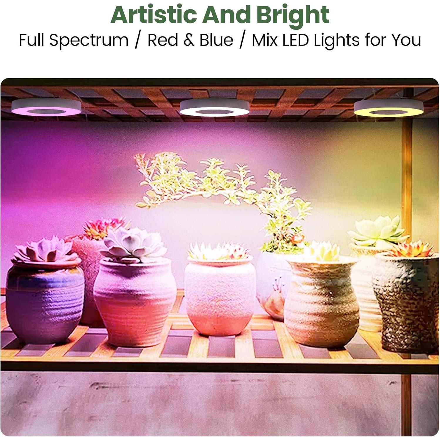 Luz de Crecimiento de Techo Mosthink 96 LEDs Espectro Completo