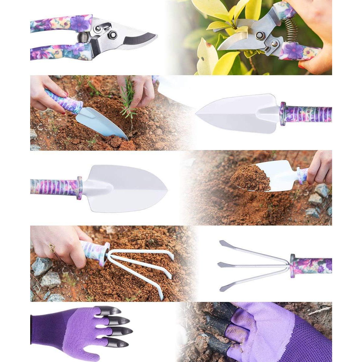 Juego de Herramientas de Jardín 6 Piezas WISDOMLIFE Antideslizante