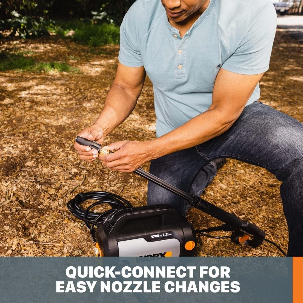 Lavadora a Presión Eléctrica Worx 1700 PSI 1.4 GPM WG602