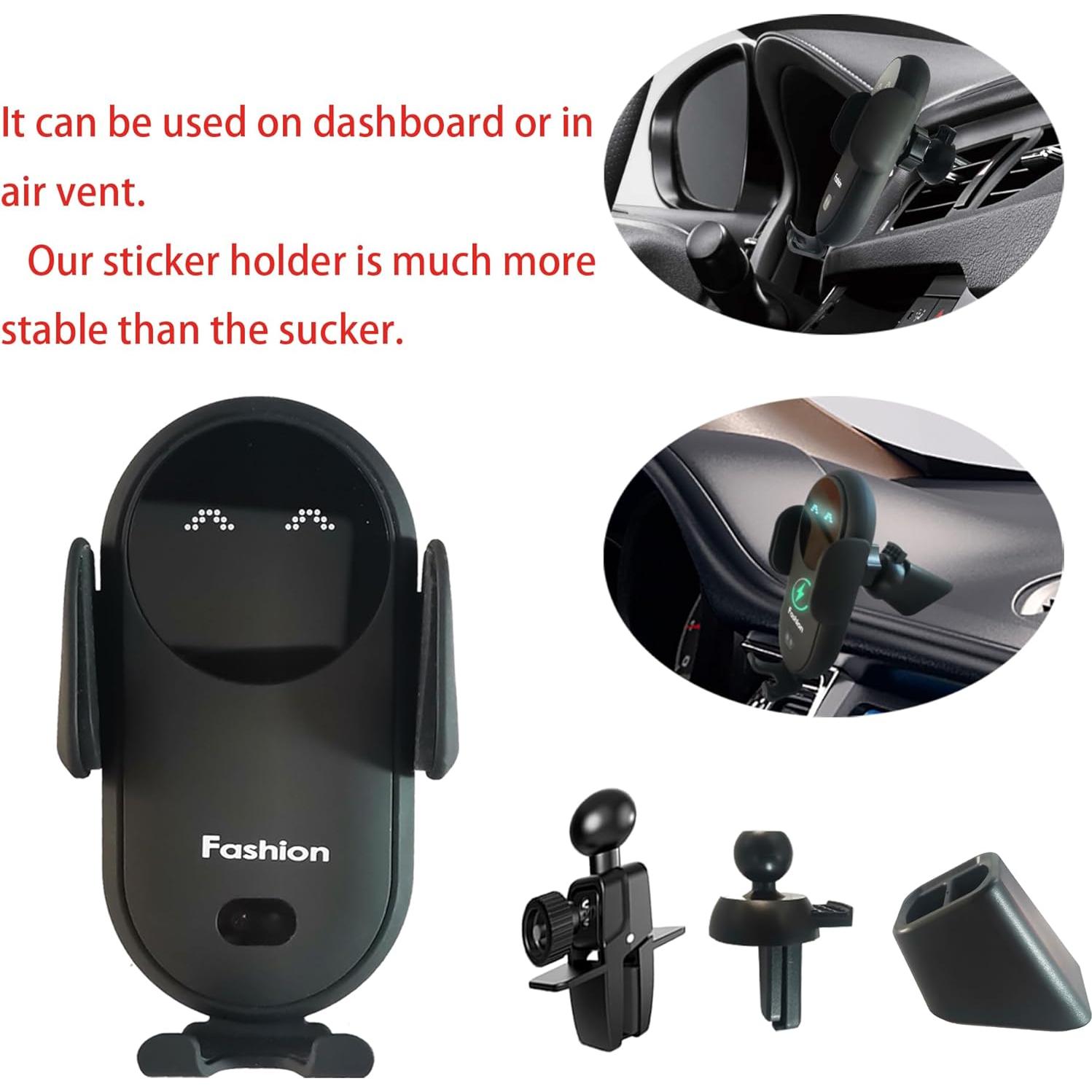 Soporte de Carga Inalámbrica Automático Peanutech S11 Negro