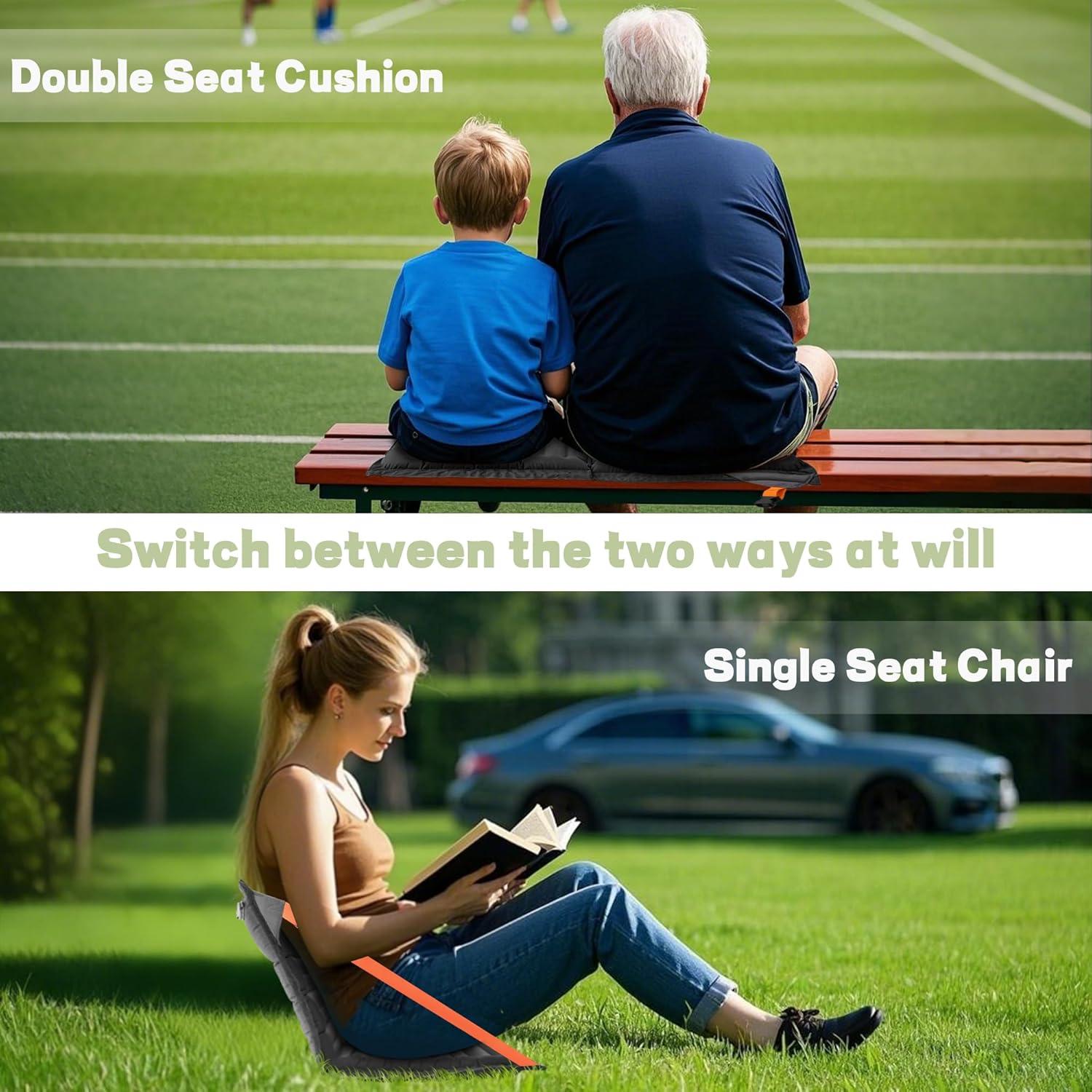 Asientos Inflables Portátiles ONTYZZ con Respaldo - Paquete de 2