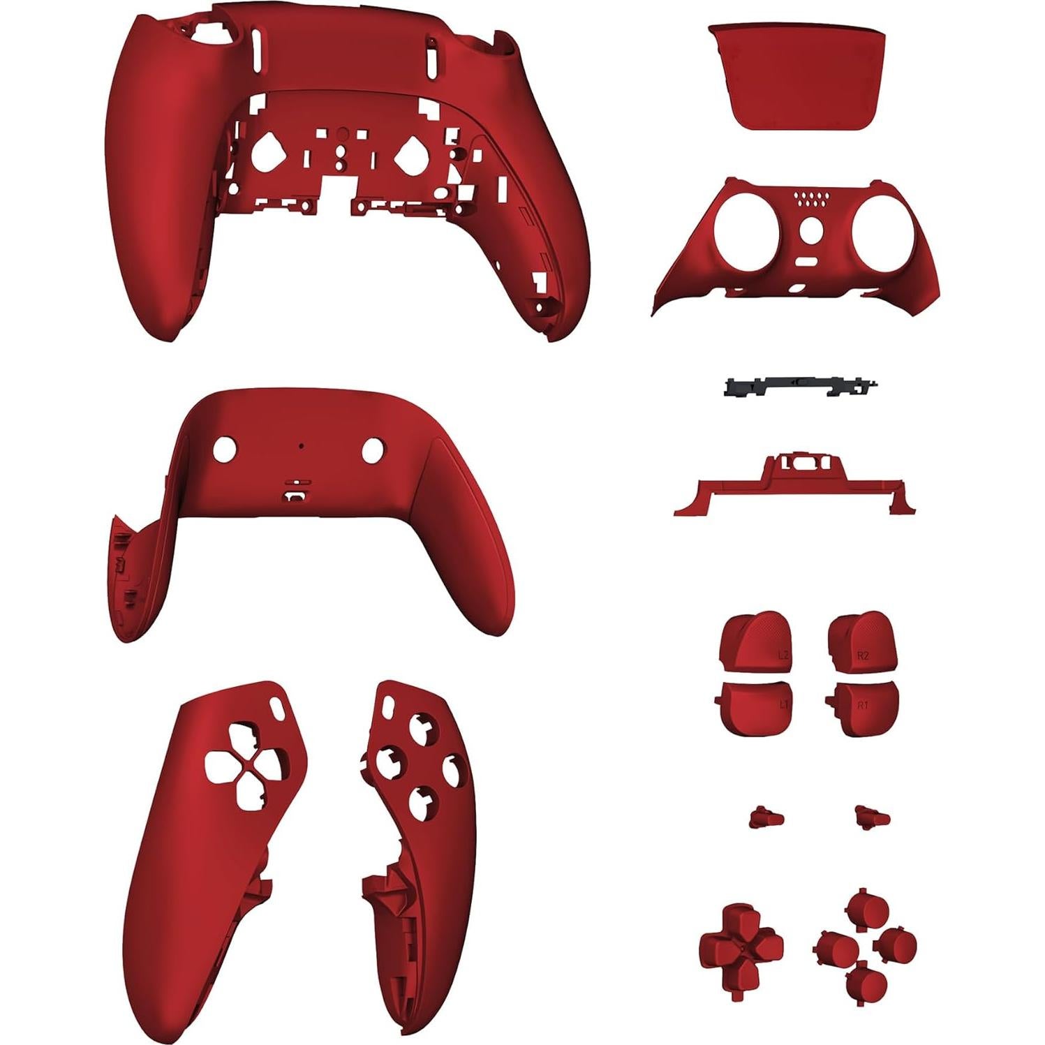 eXtremeRate Carcasa Completa Rojo Escarlata para PS5 Edge