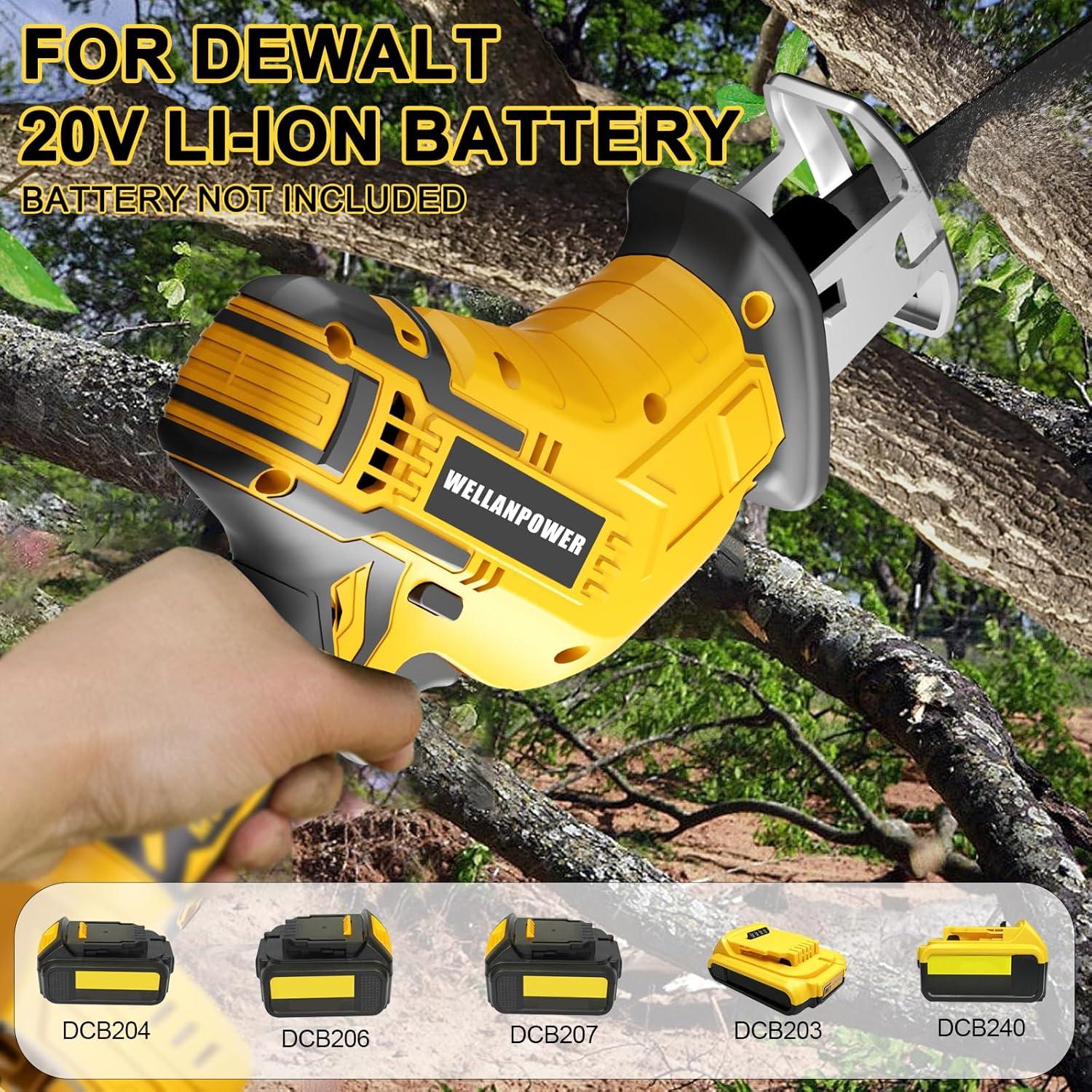 Sierra Recíproca Inalámbrica Wellanpower 20V 3500 SPM con 4 Cuchillas