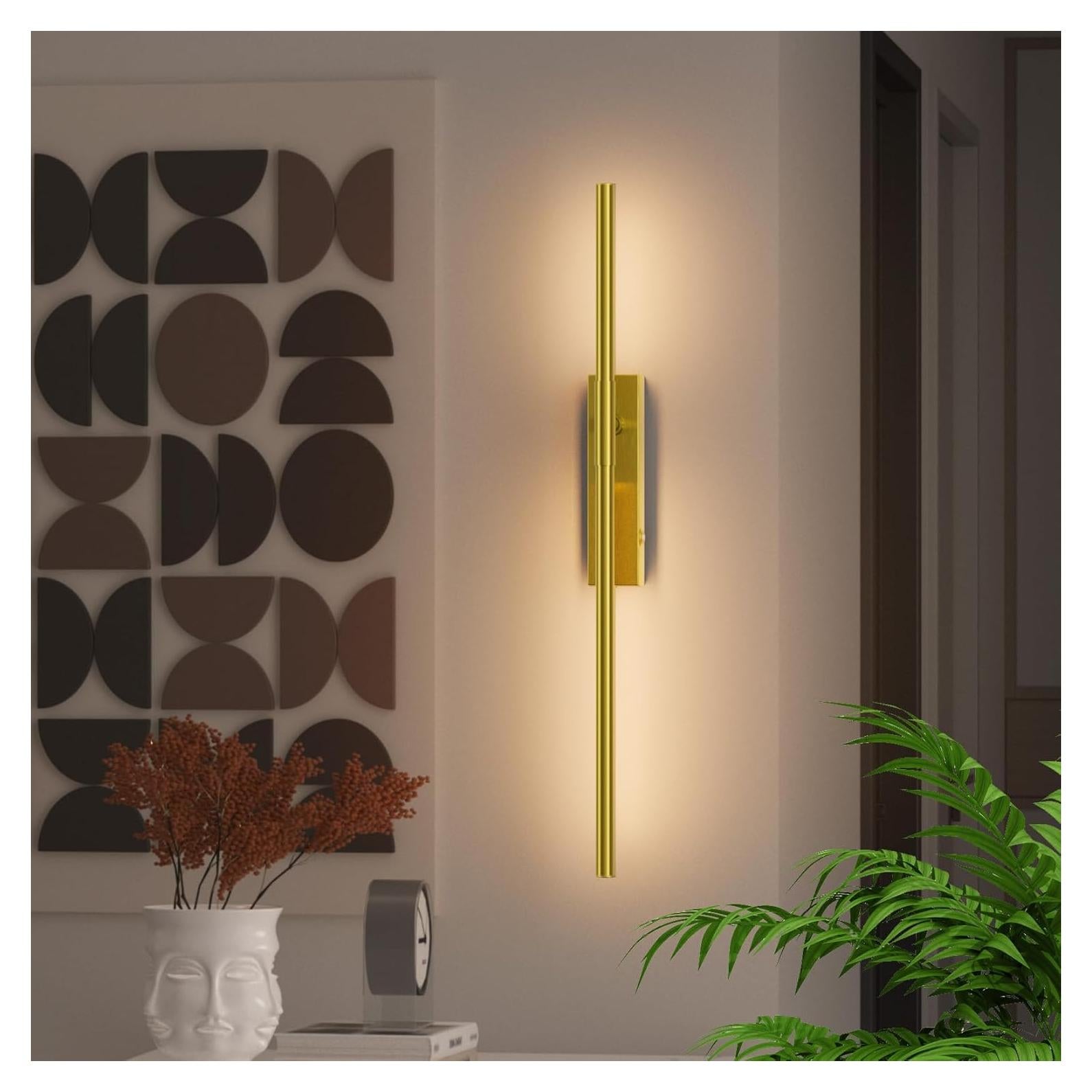 Aplique de Pared LED Recargable Coinmit 42cm Dorado