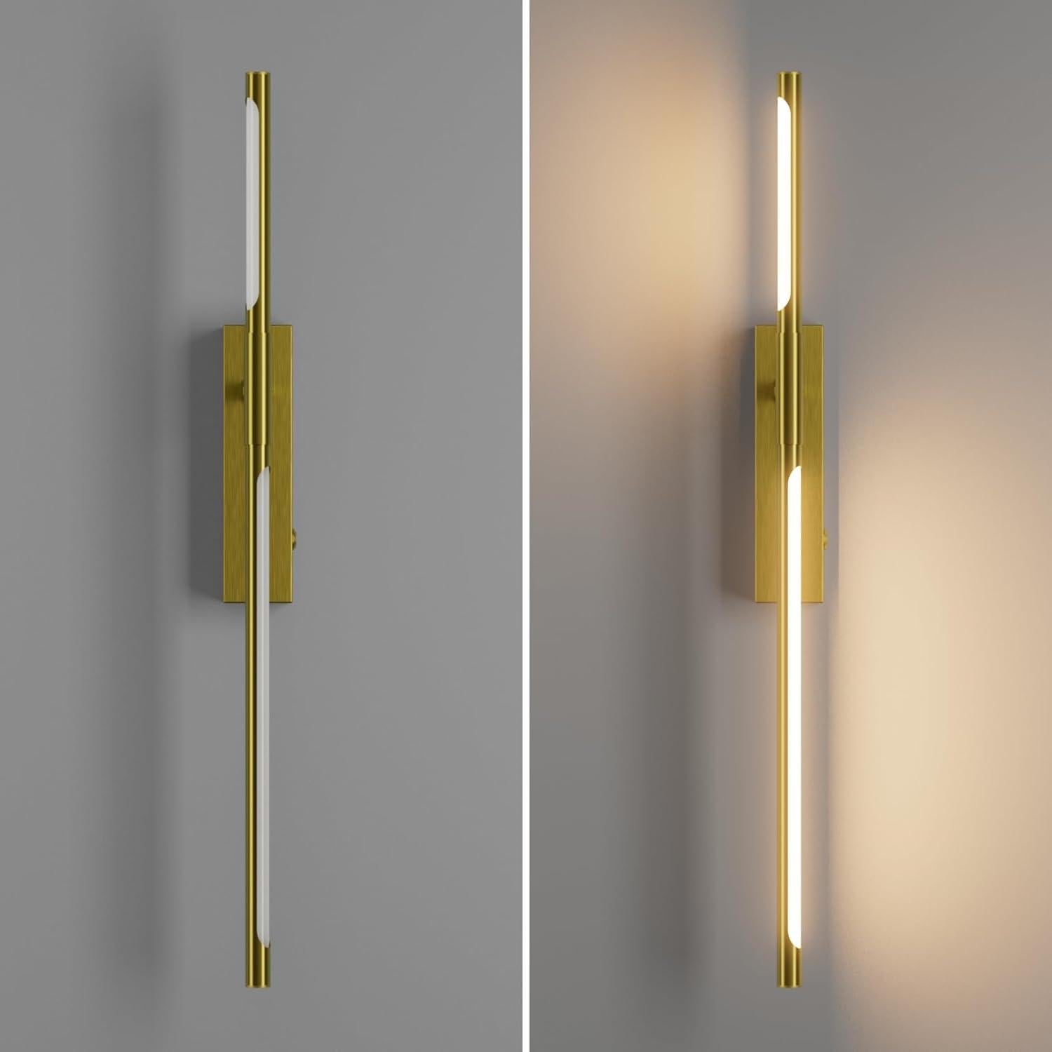 Aplique de Pared LED Recargable Coinmit 42cm Dorado