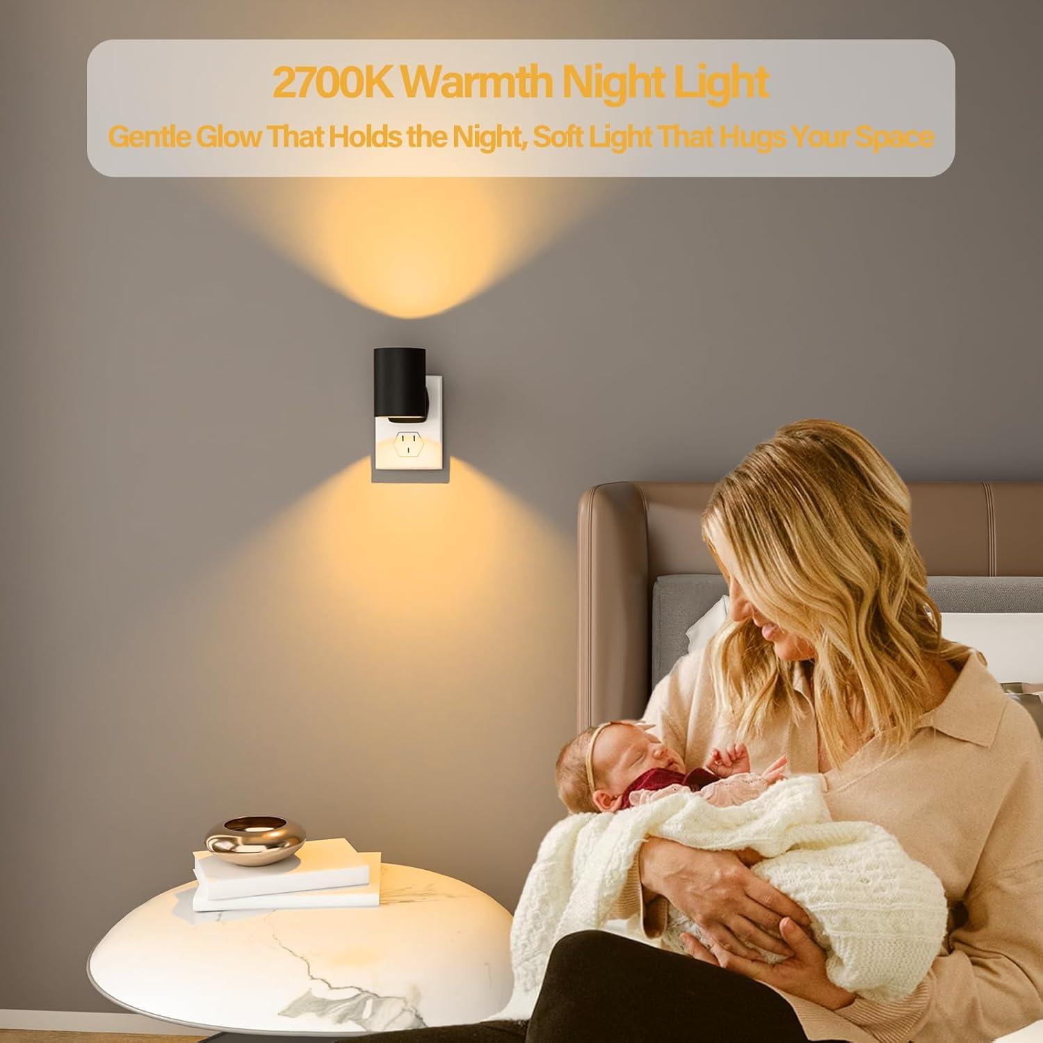 Luz Nocturna NOVELUX 2700K con Sensor Crepúsculo 2 Paquete