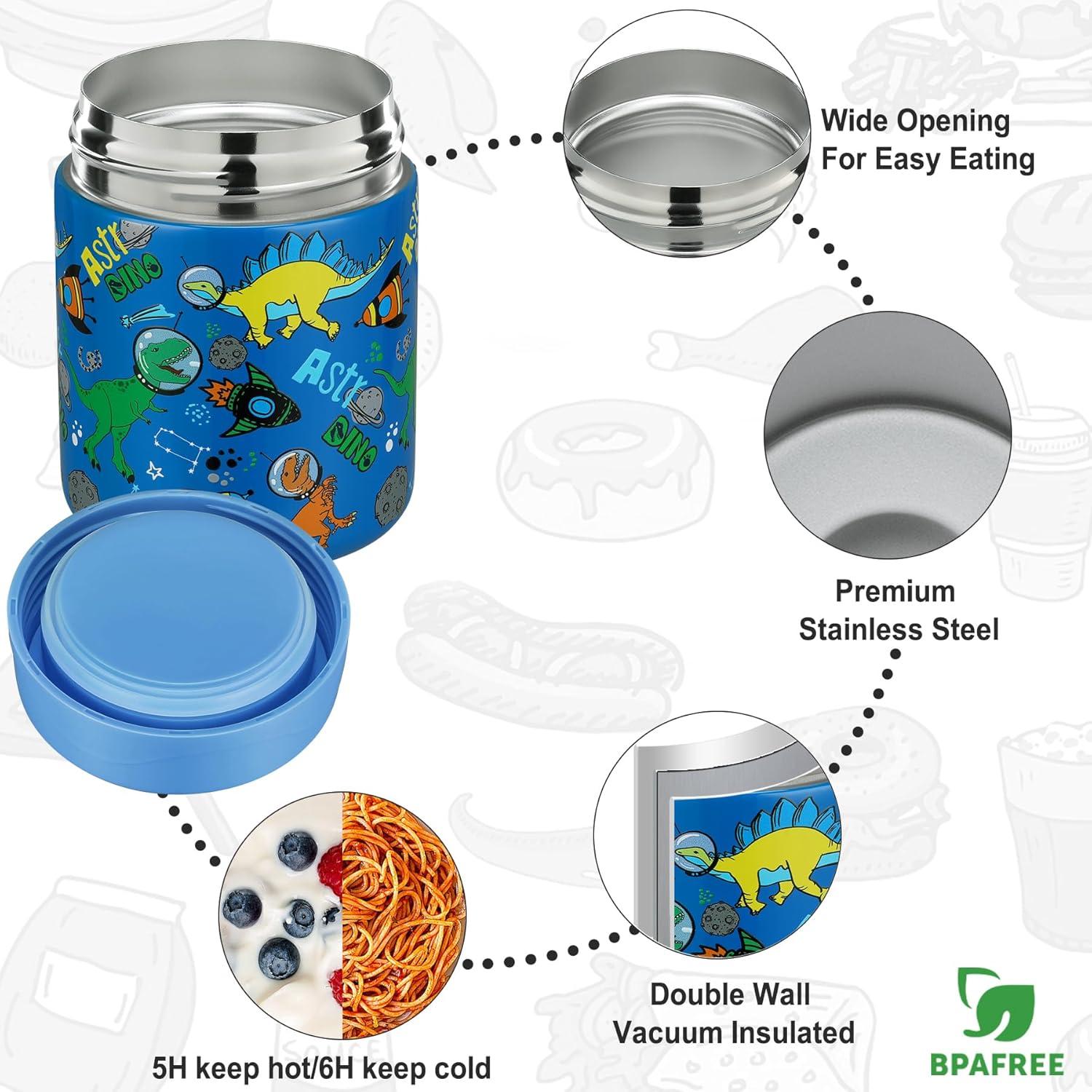 Caja de Almuerzo Bento Itslife Niños 5 Compartimentos Dinosaurios