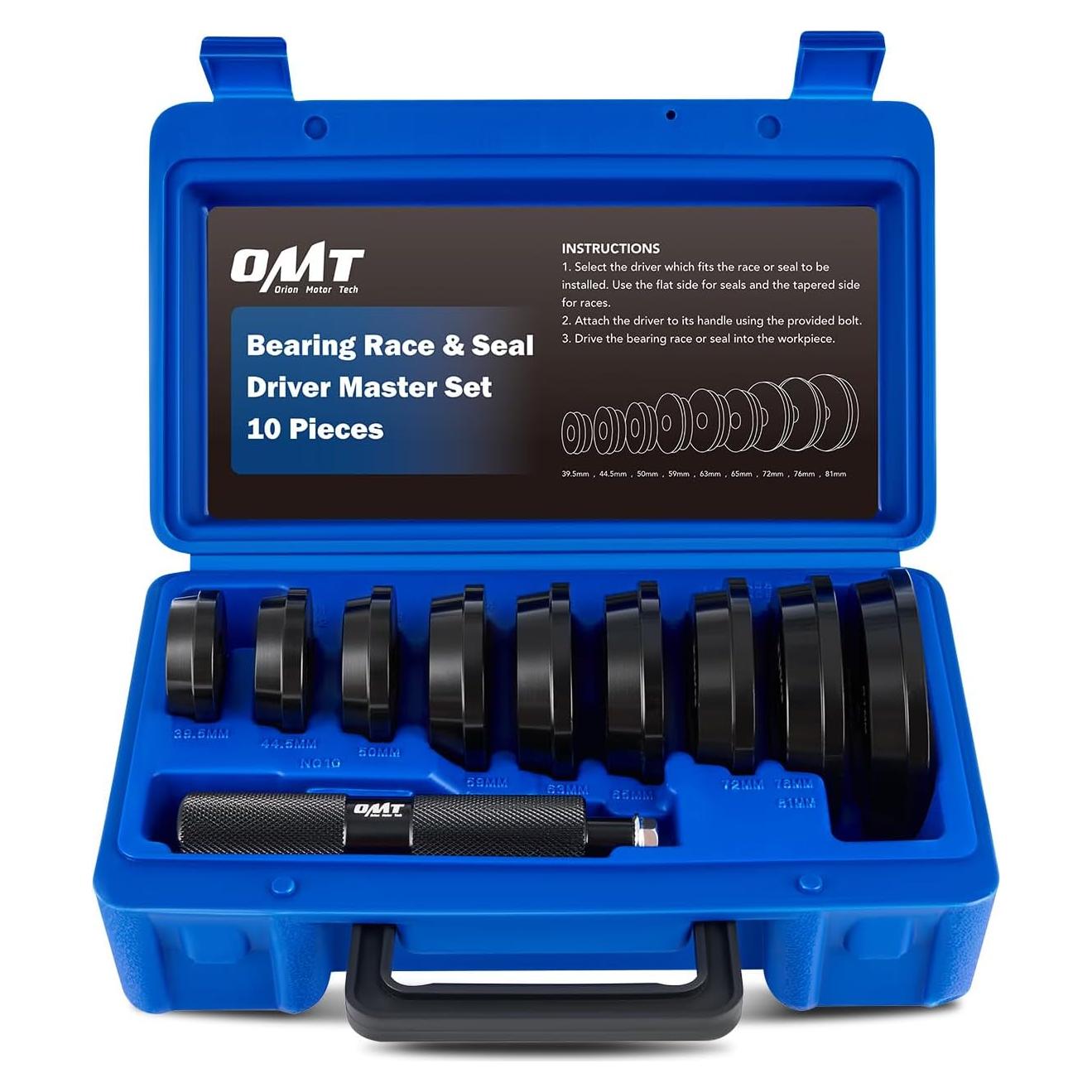 Kit de Prensa de Rodamientos Orion Motor Tech 10 Piezas