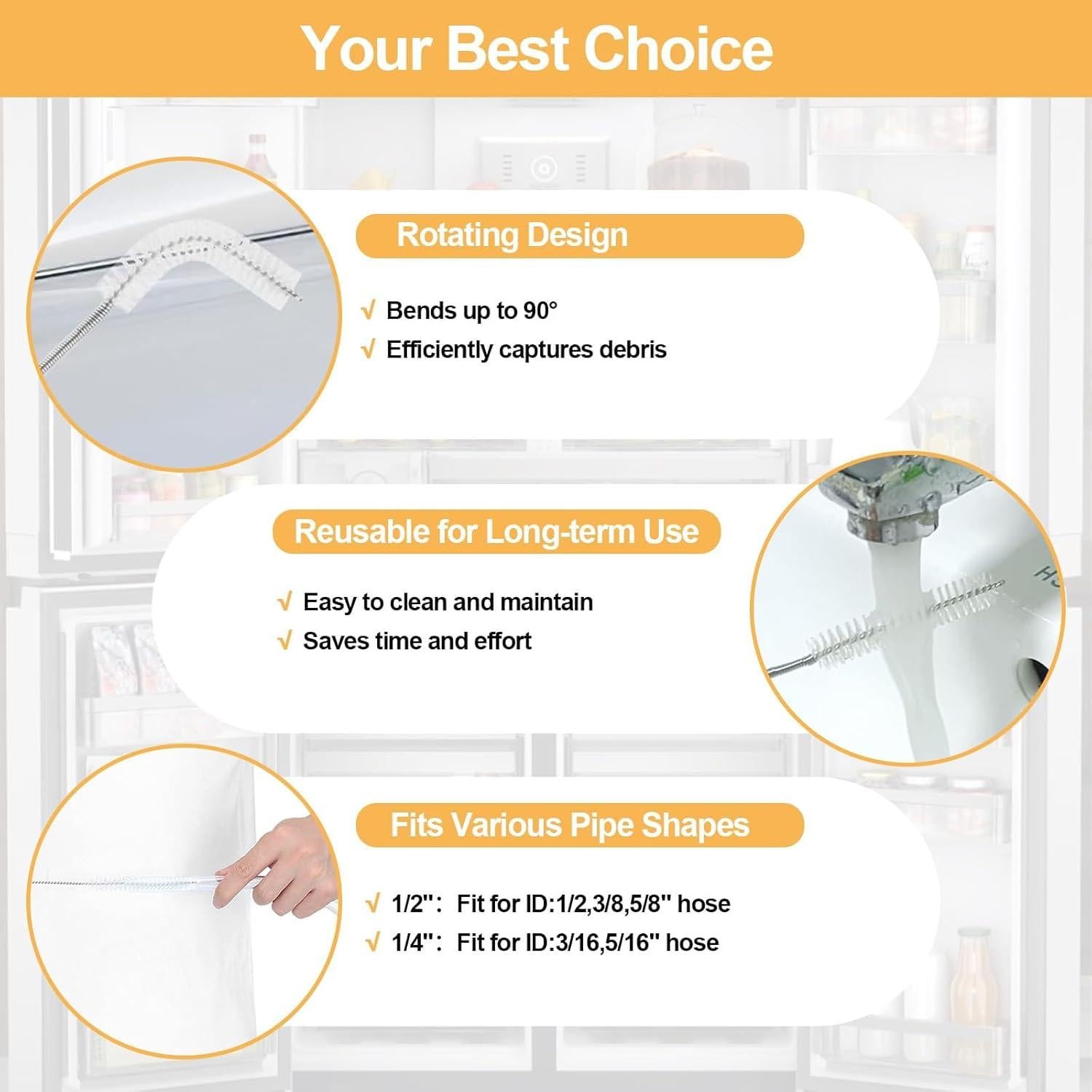 Limpiadores de Tubos Largos YFANITI - Set 2 Pcs, 99 cm