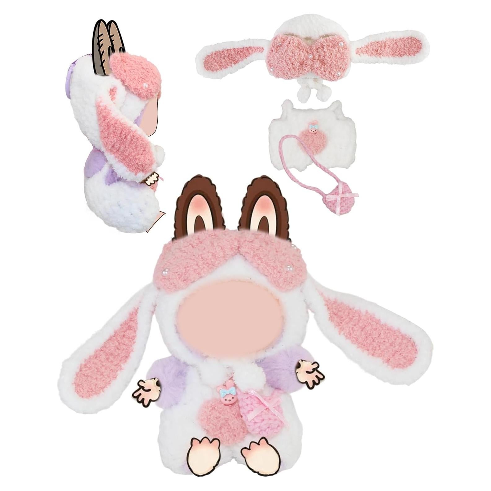 Conjunto de Ropa para Muñeca Gouxuangongzao Conejito 17cm