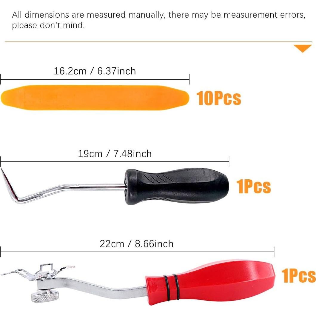Kit de herramientas para instalación de parabrisas Rustark 12 piezas
