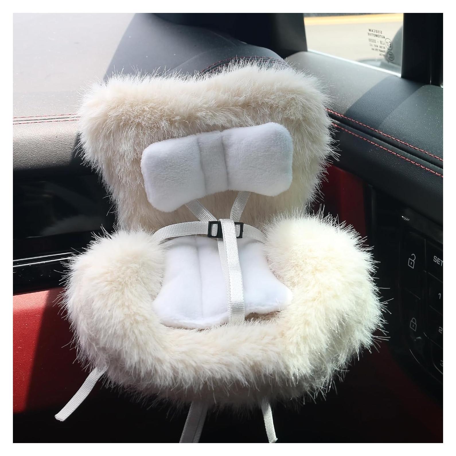 Asiento de Coche para Muñecas Walant Beige - Cojín Suave y Seguro