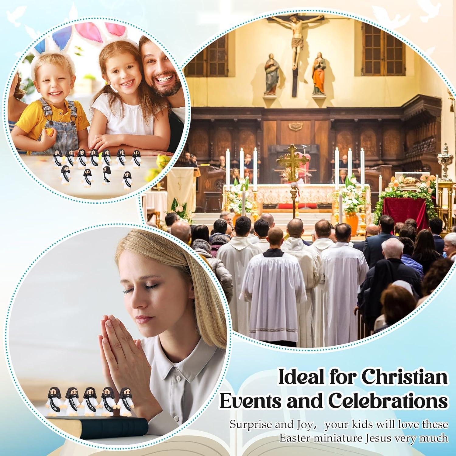 25 Figuras de Jesús de Goma Bememo - Mini Juguetes Religiosos