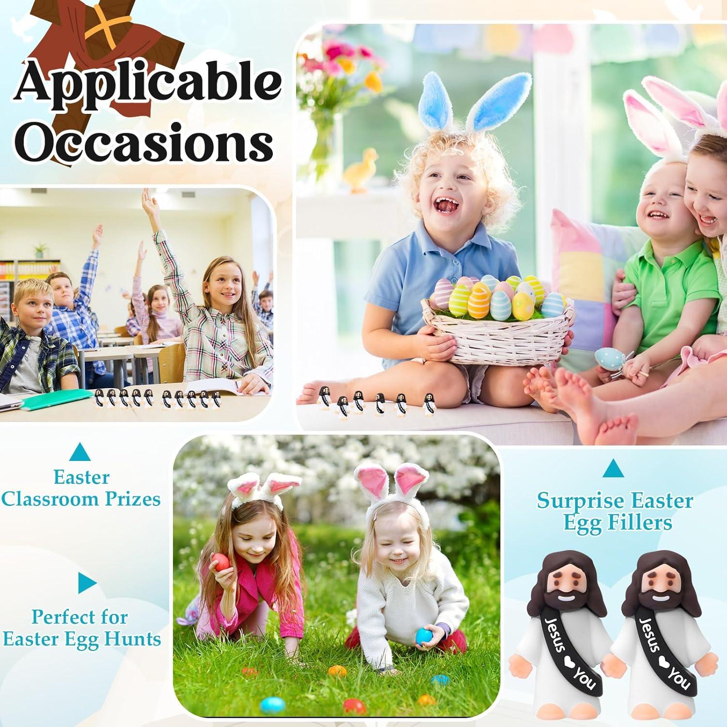 25 Figuras de Jesús de Goma Bememo - Mini Juguetes Religiosos