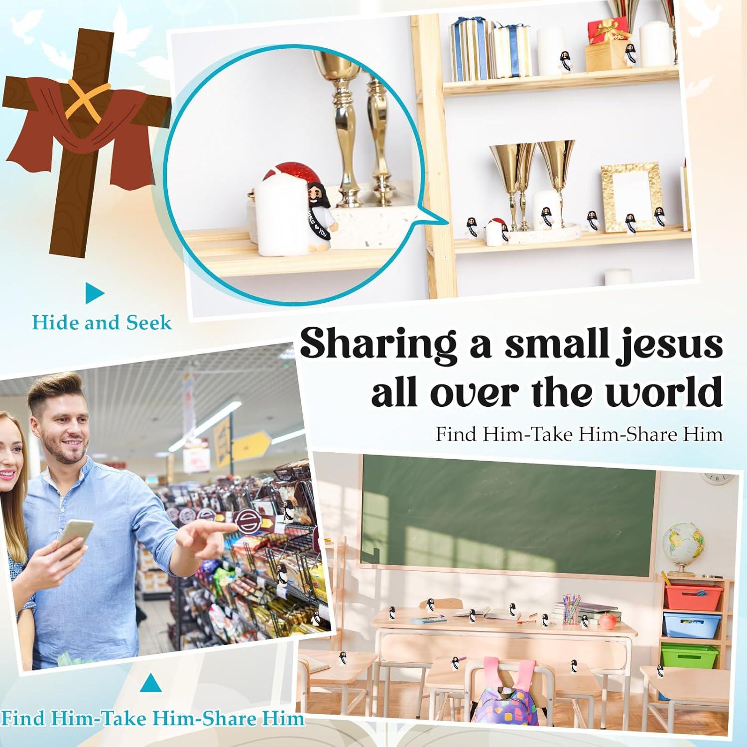 25 Figuras de Jesús de Goma Bememo - Mini Juguetes Religiosos