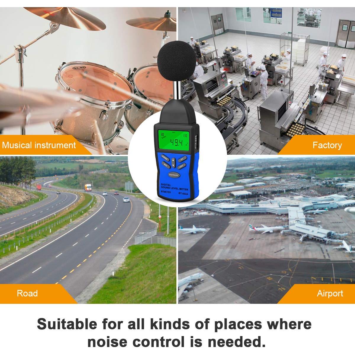 Medidor de Nivel de Sonido BTMETER BT-882A 30-130 dB