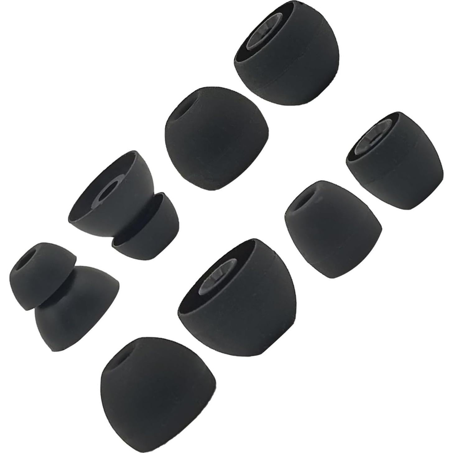 Replacement Eartips Silicone Earbuds Buds Set for Powerbeats Pro Beats Wireless Earphone Headphones,Earbuds Eartips,Flexible Rubber Cover Skin Accessories-Black