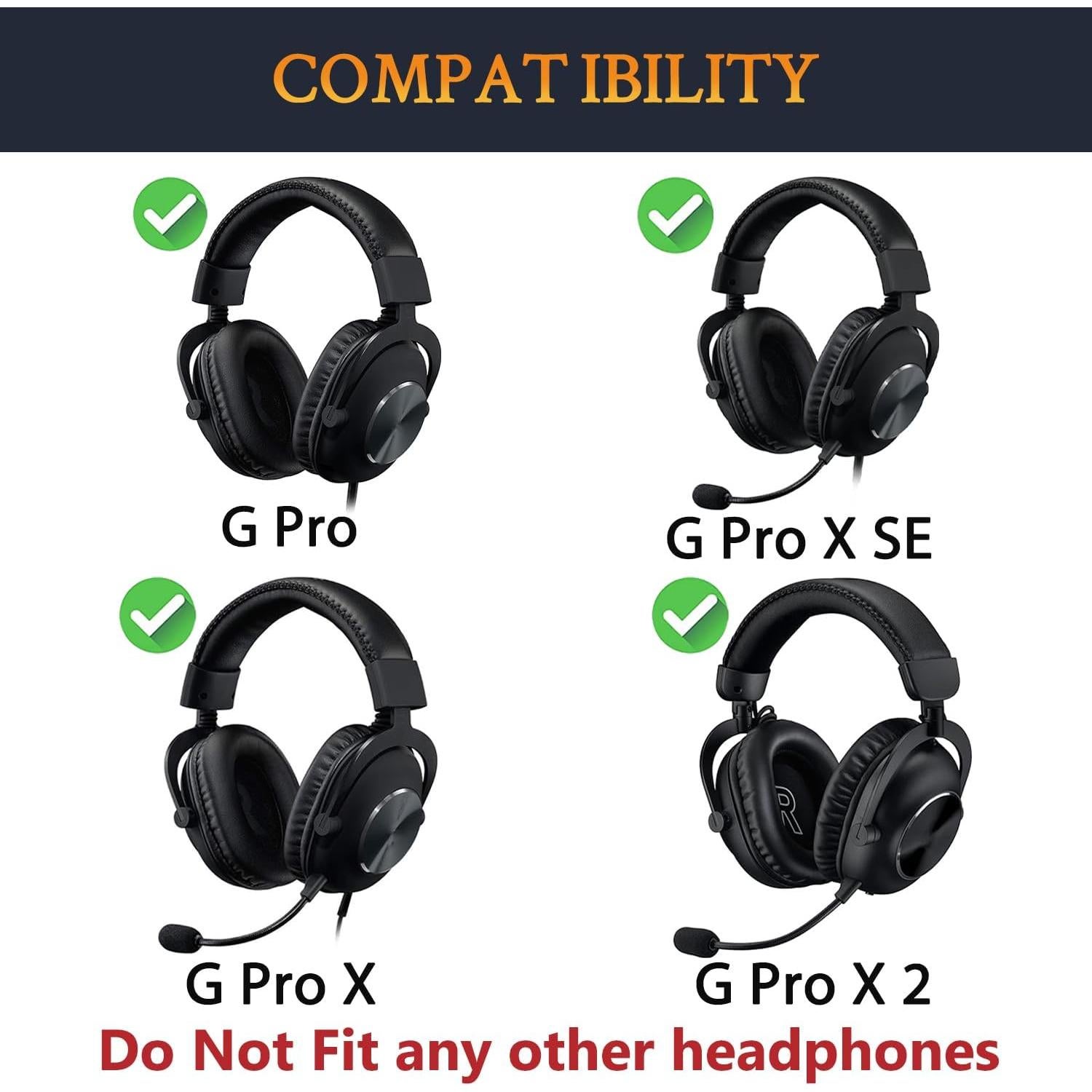 Almohadillas de Piel de Cordero SOULWIT para Logitech G Pro - Negro