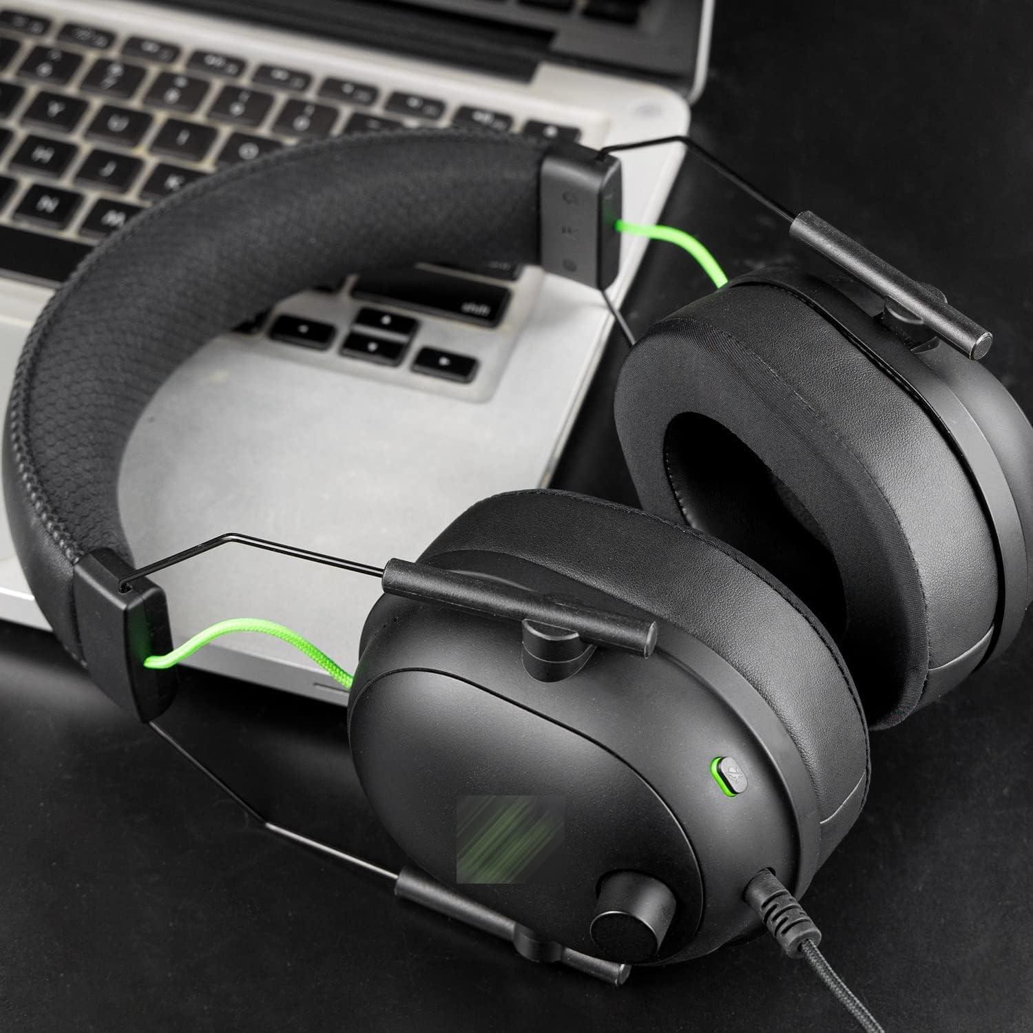 Almohadillas de Gel Refrigerante SOULWIT para Razer BlackShark V2 - Negro