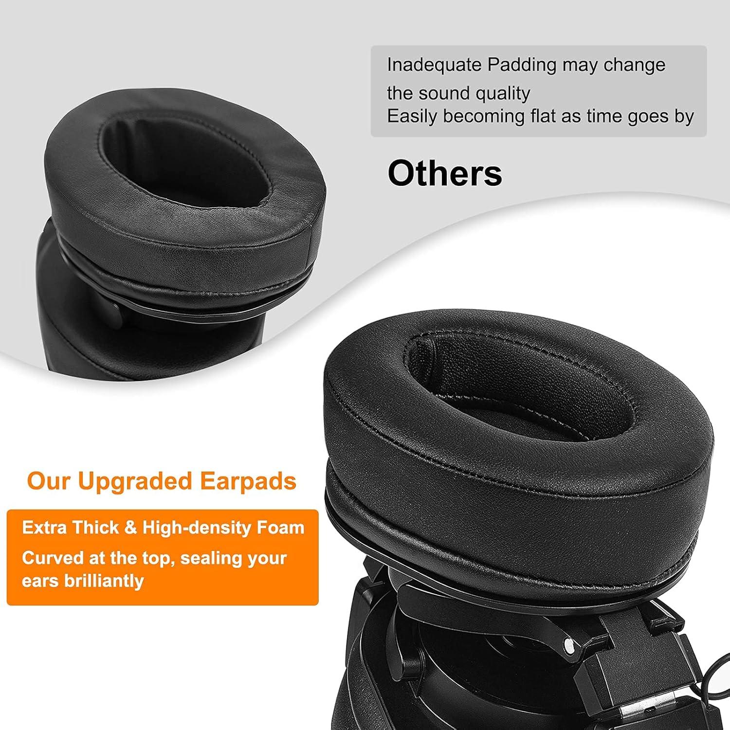 Almohadillas de Cuero SOULWIT para Auriculares Universales - Negro