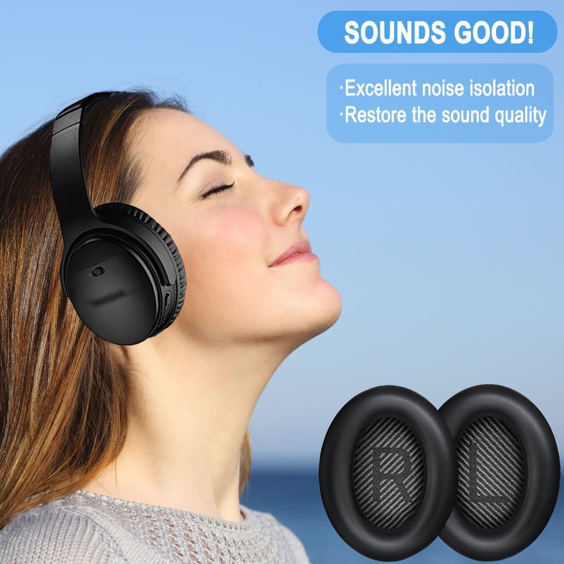 Almohadillas de Repuesto BINGLE para Auriculares Bose QC35/QC25