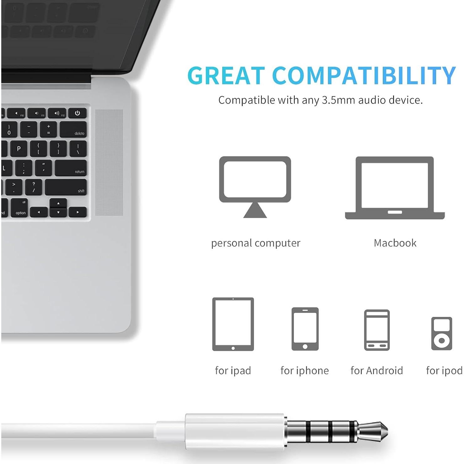 Auriculares con Cable SHDKJXH - Paquete de 4, 3.5mm, Alta Calidad