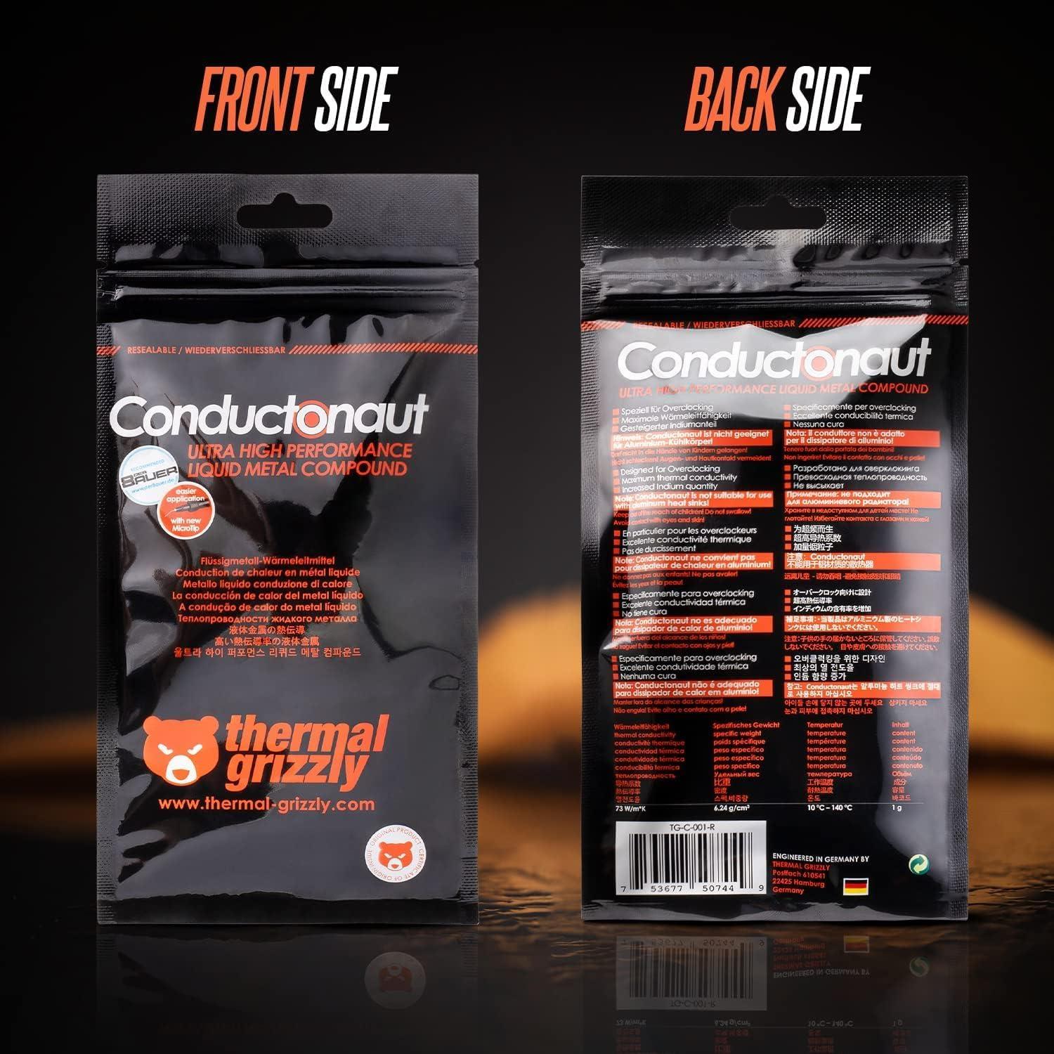 Pasta Térmica Metal Líquido Thermal Grizzly Conductonaut 1g