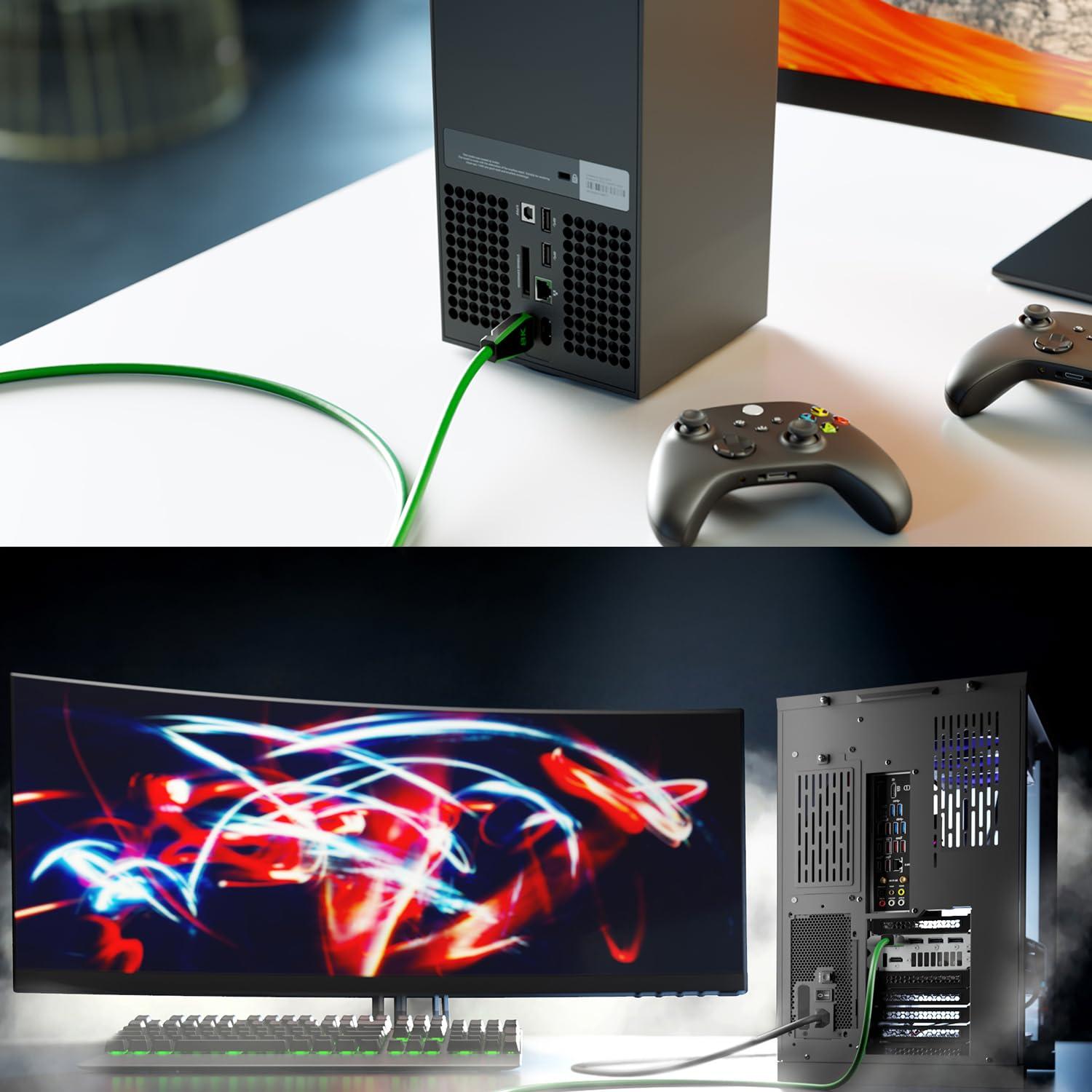 Cable HDMI 8K Ultra Certificado KabelDirekt 2.74m Verde