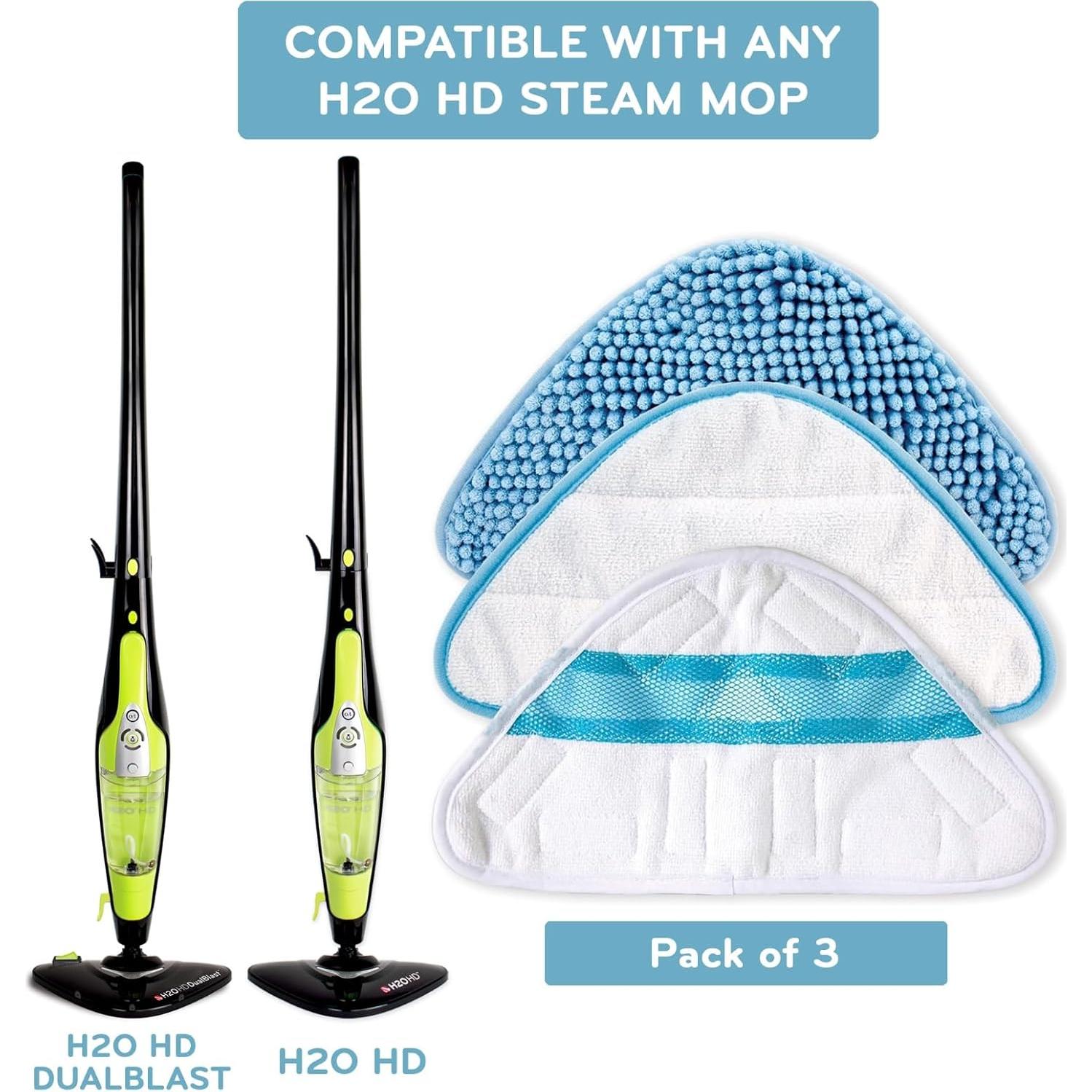 Paquete de 3 Almohadillas de Reemplazo H2O MOP HD - Microfibra