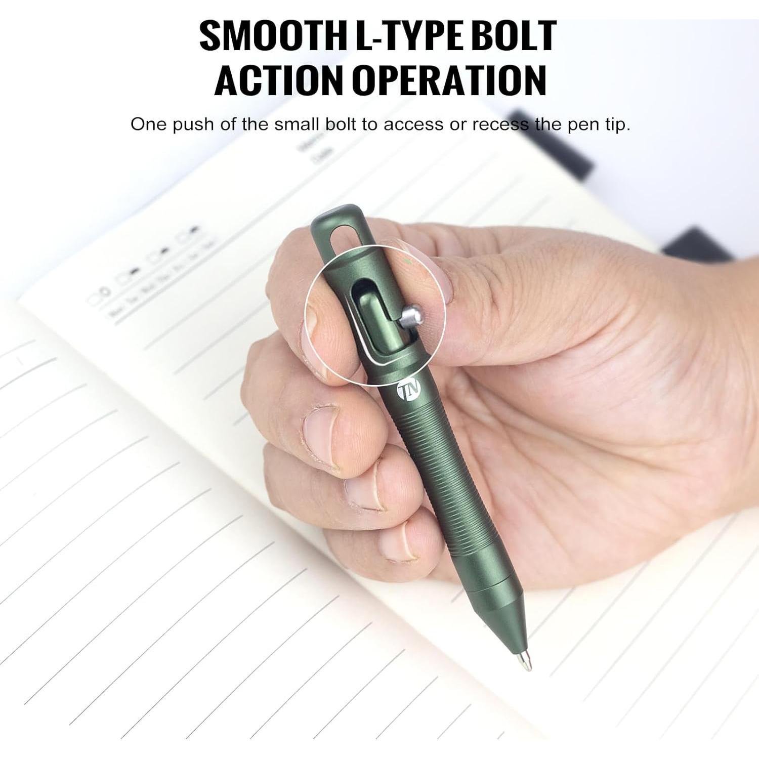 Bolígrafo ThruNite TN Bolt Action Mini Verde Aluminio
