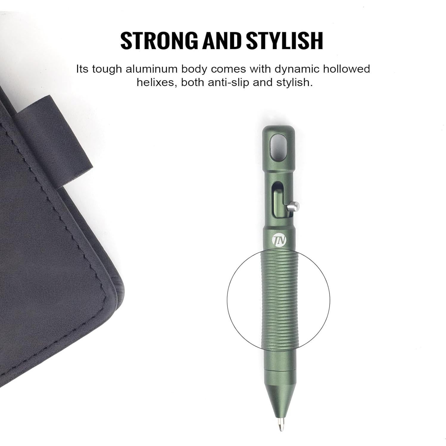 Bolígrafo ThruNite TN Bolt Action Mini Verde Aluminio