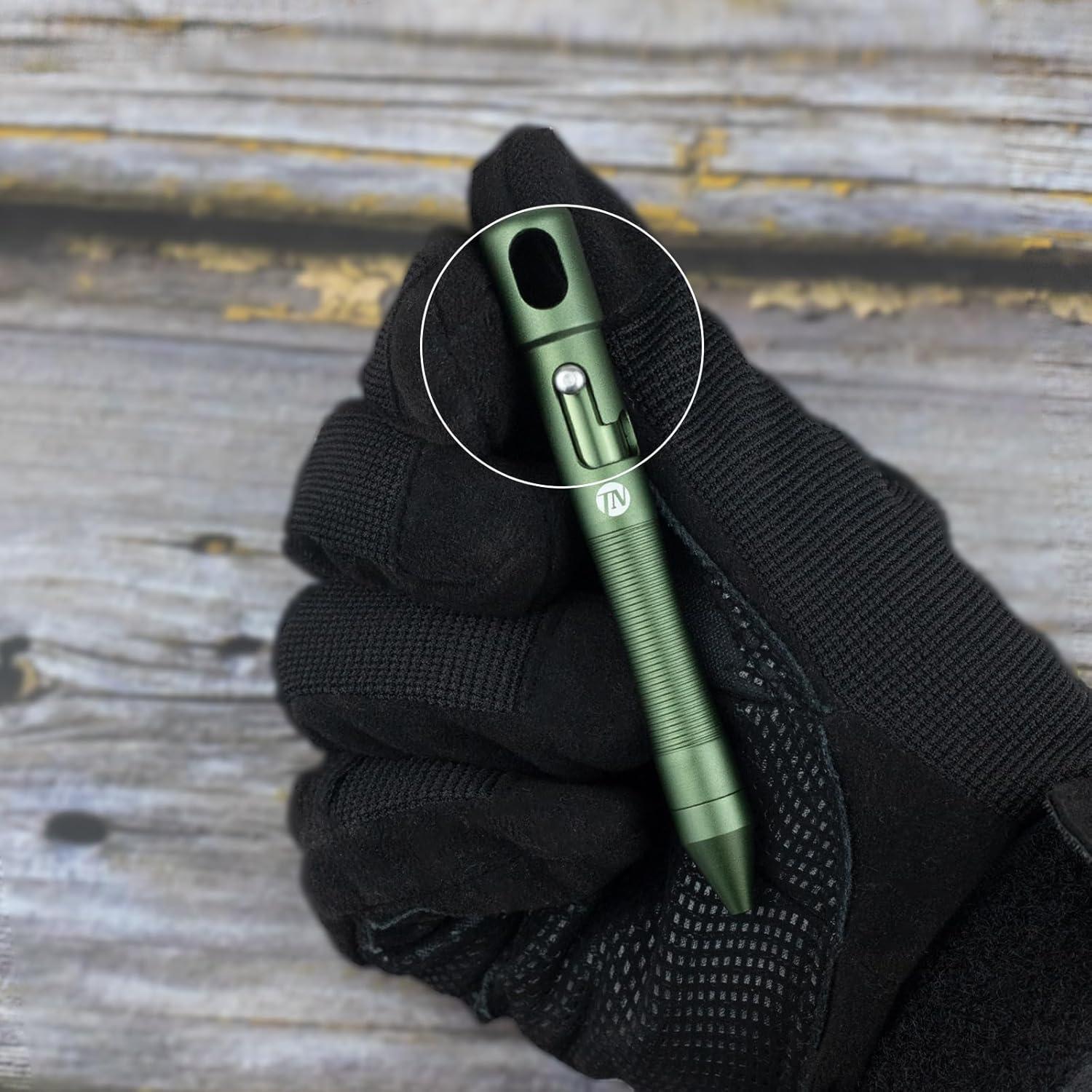 Bolígrafo ThruNite TN Bolt Action Mini Verde Aluminio