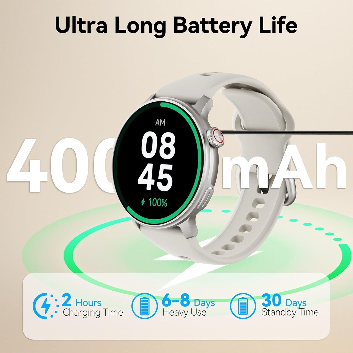 Reloj GPS KPEP R5G Negro 1.43" AMOLED Resistente al Agua