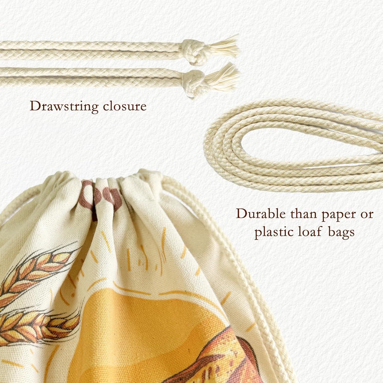 Bolsas de Pan Reutilizables CAROCUT - 2 Unidades de Cera de Abeja