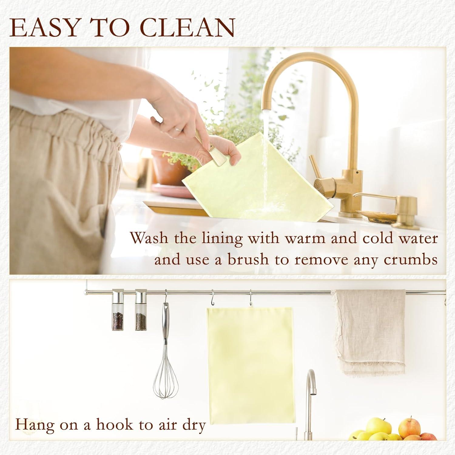 Bolsas de Pan Reutilizables CAROCUT - 2 Unidades de Cera de Abeja