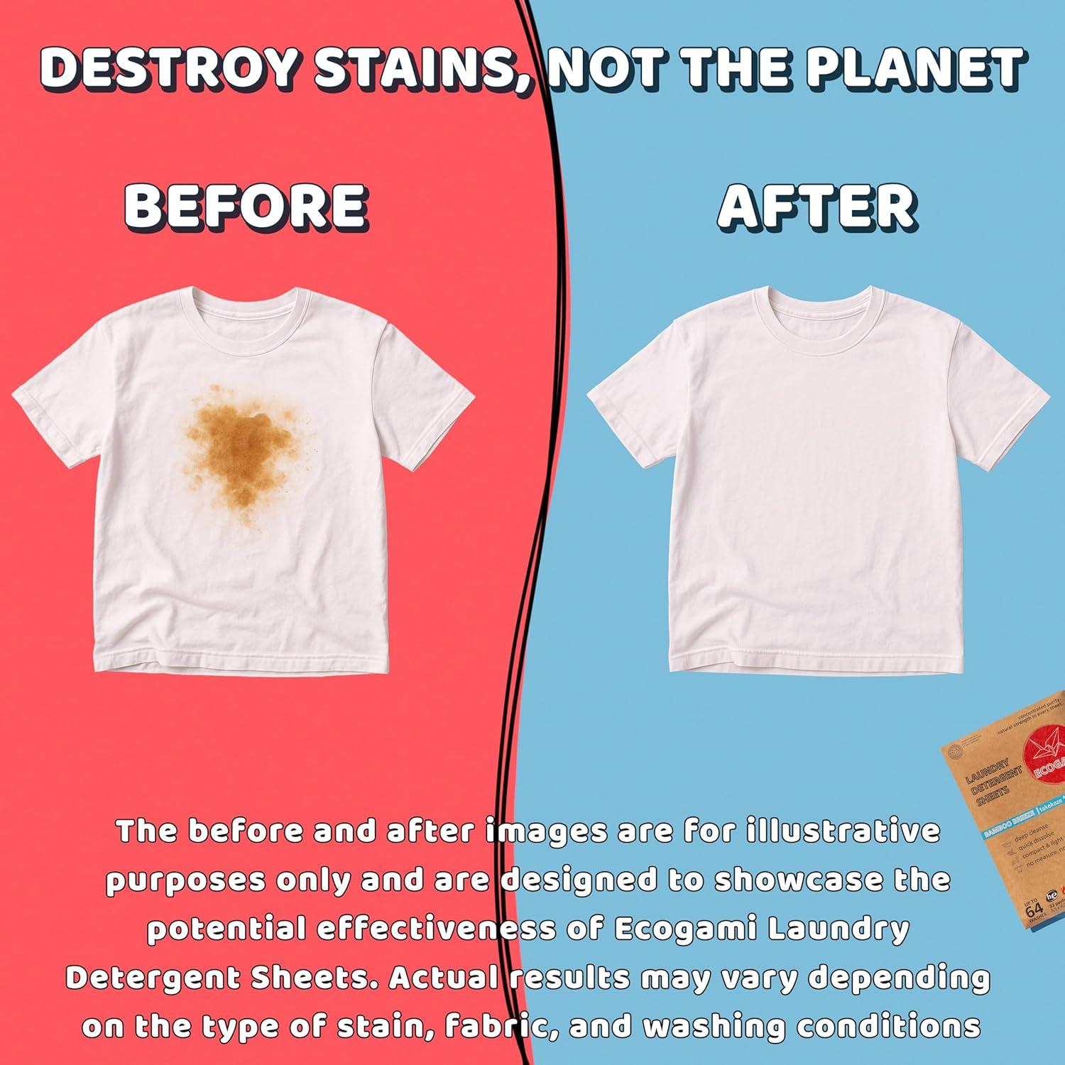 Hojas de Detergente Ecogami - 32 Hojas Biodegradables