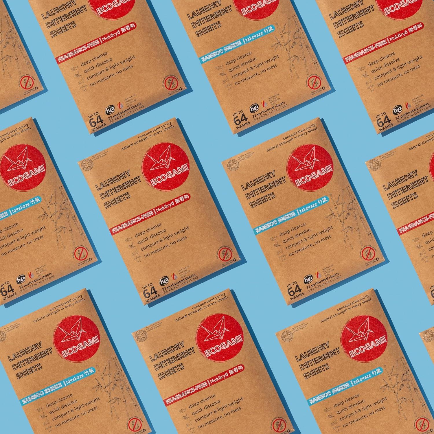 Hojas de Detergente Ecogami - 32 Hojas Biodegradables