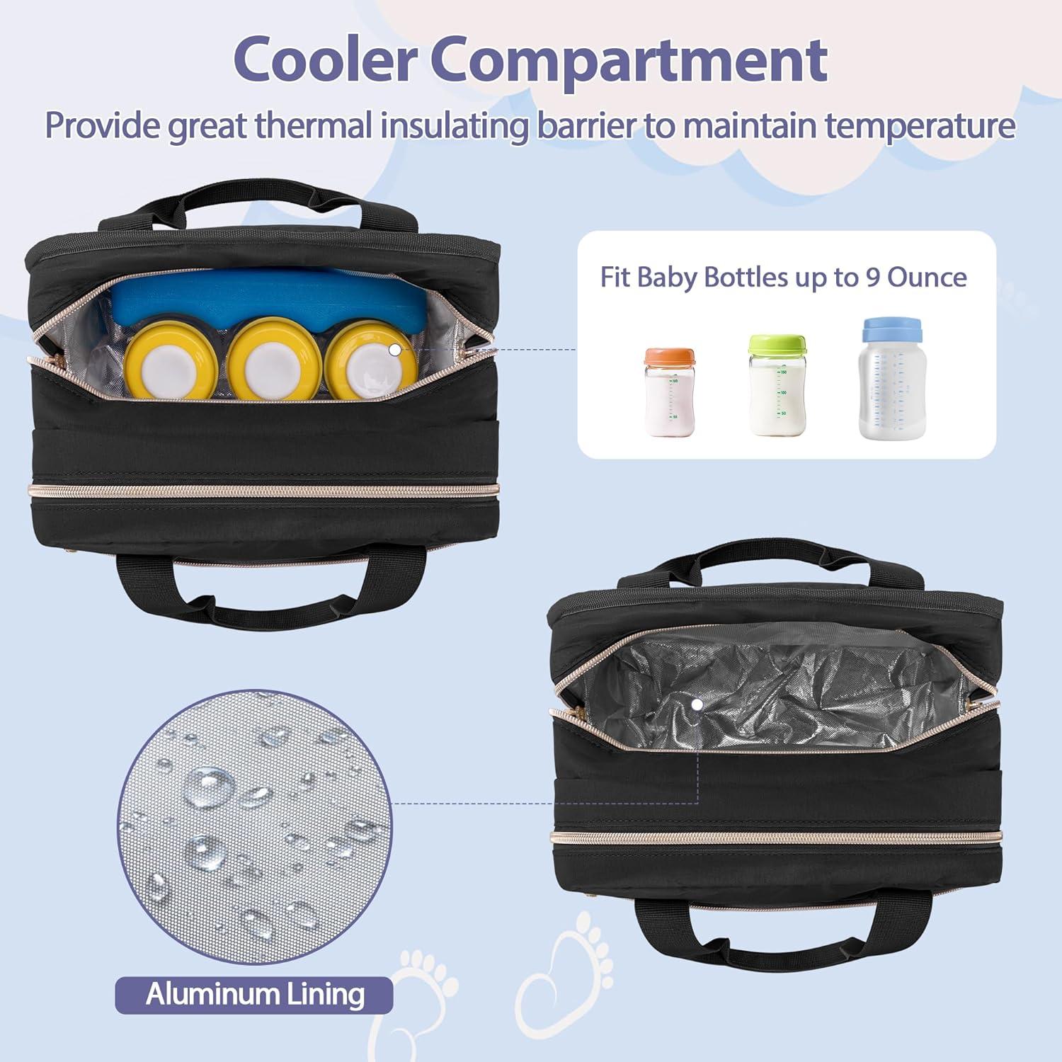 Bolsa de Almacenamiento para Extractor de Leche Wearable Damero Negra