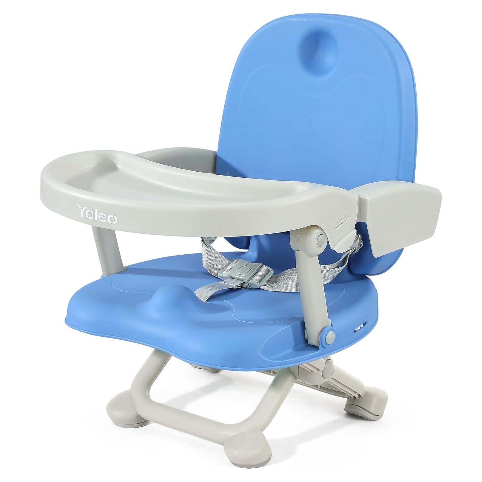 Silla Alta Plegable para Bebé YOLEO, Asiento Elevador Ajustable