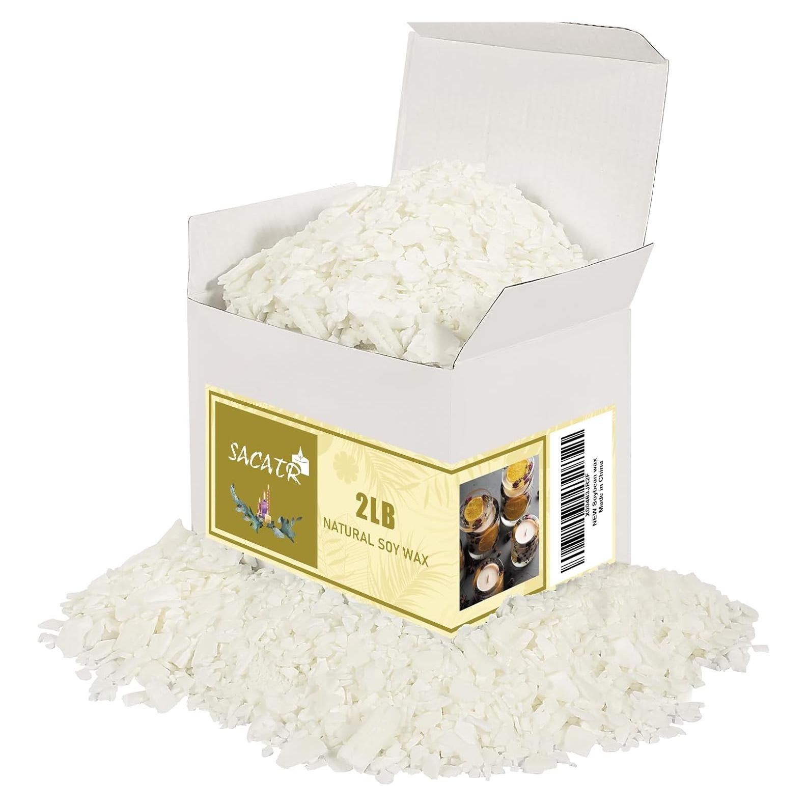 Cera de Soja 0.91 kg SACATR para Fabricación de Velas DIY