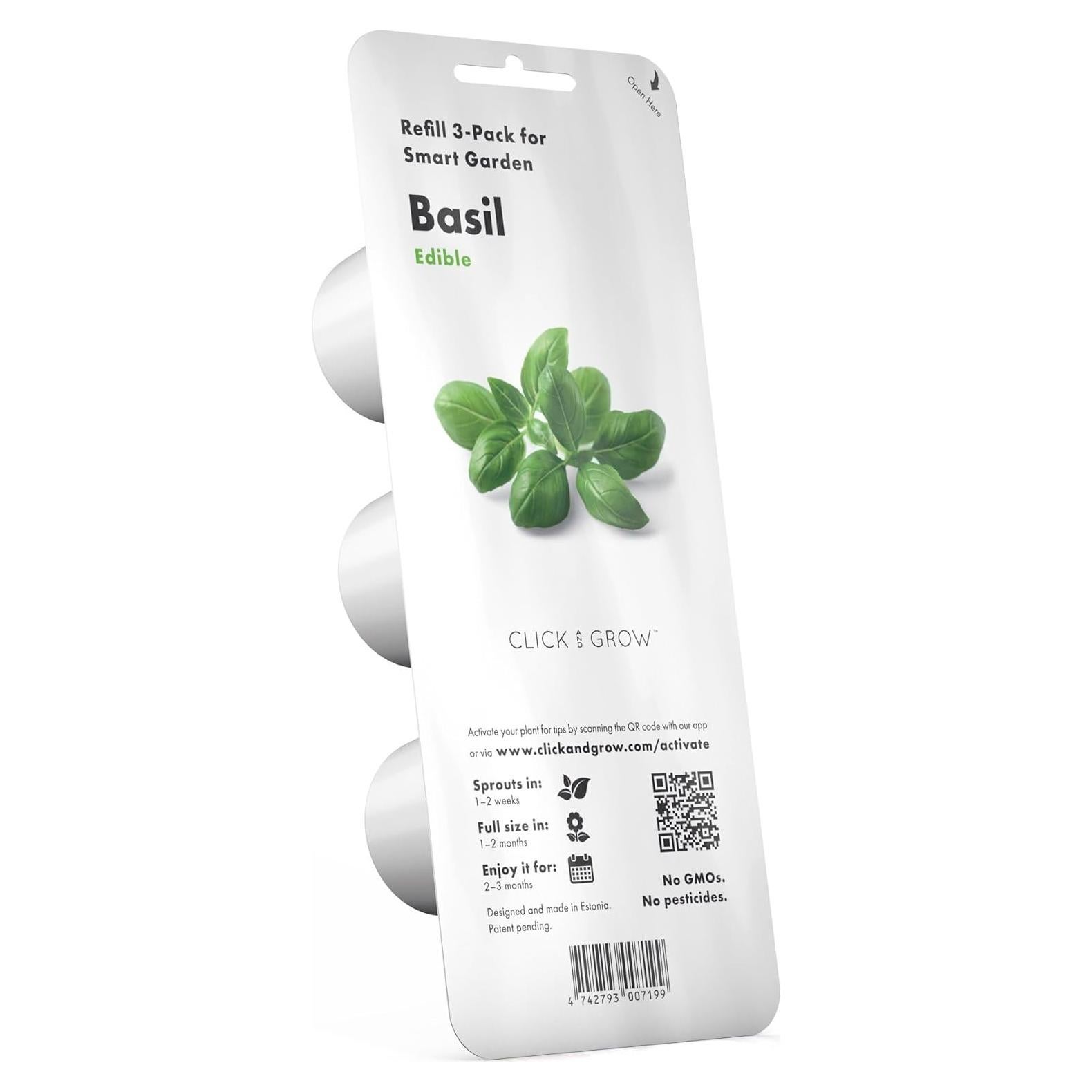 Pods de Albahaca Click and Grow 3-Pack - Jardín Inteligente