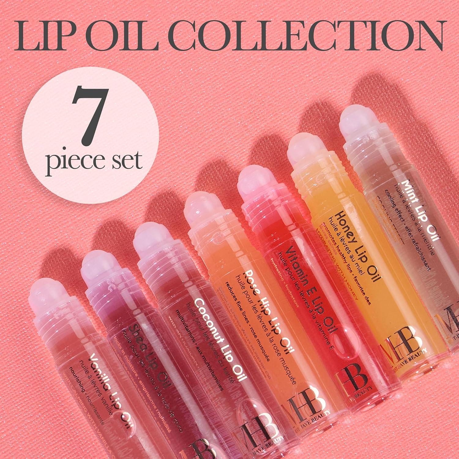 Set de Aceite Labial 7PC Expressions - Brillo Alto con Esenciales
