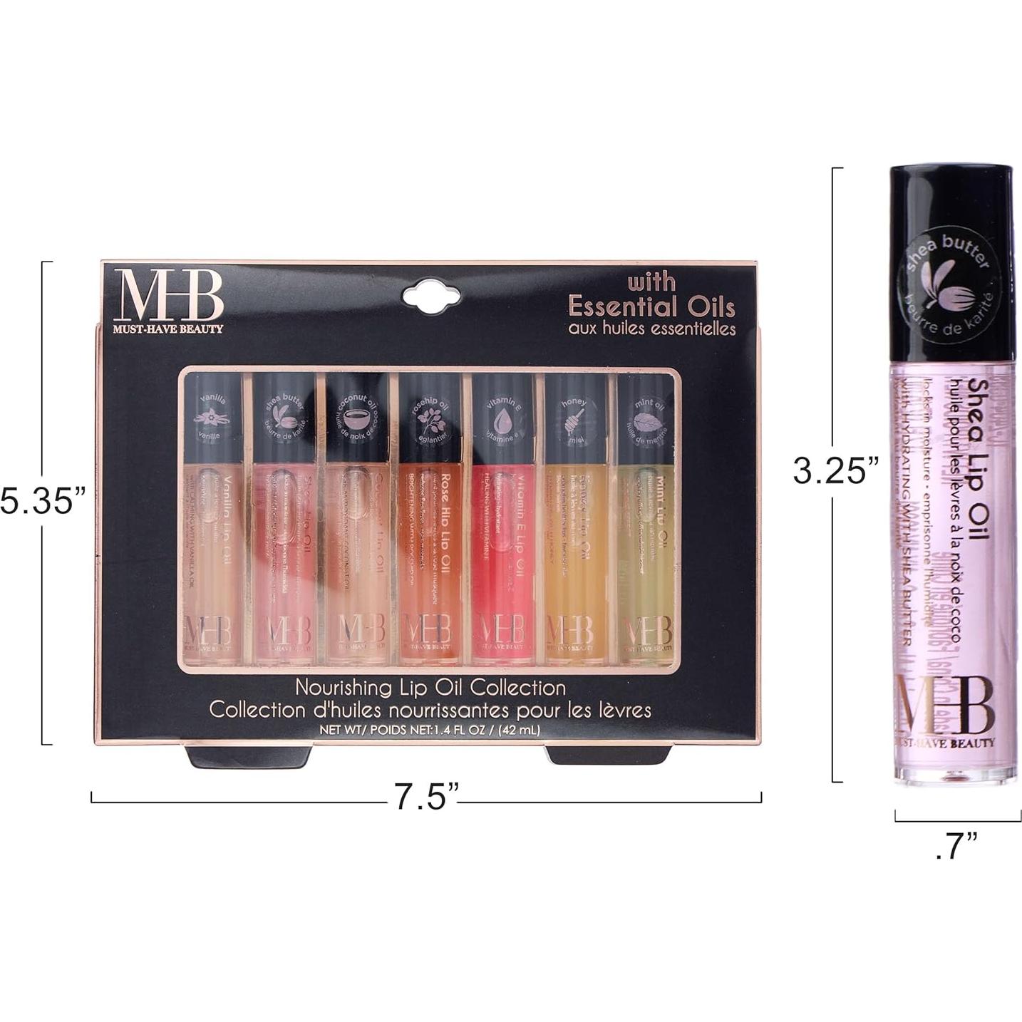 Set de Aceite Labial 7PC Expressions - Brillo Alto con Esenciales