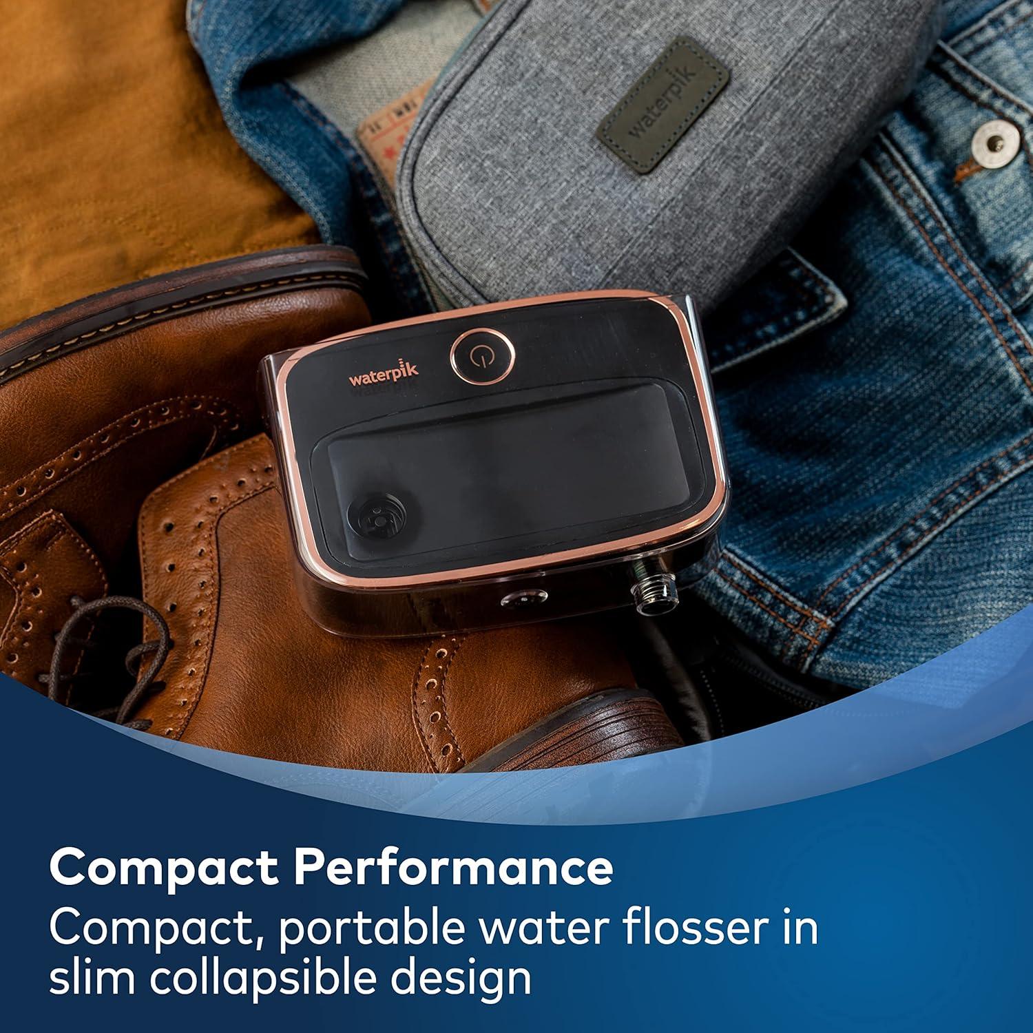 Hilo Dental Portátil Waterpik Sidekick Negro/Cobre WF-04