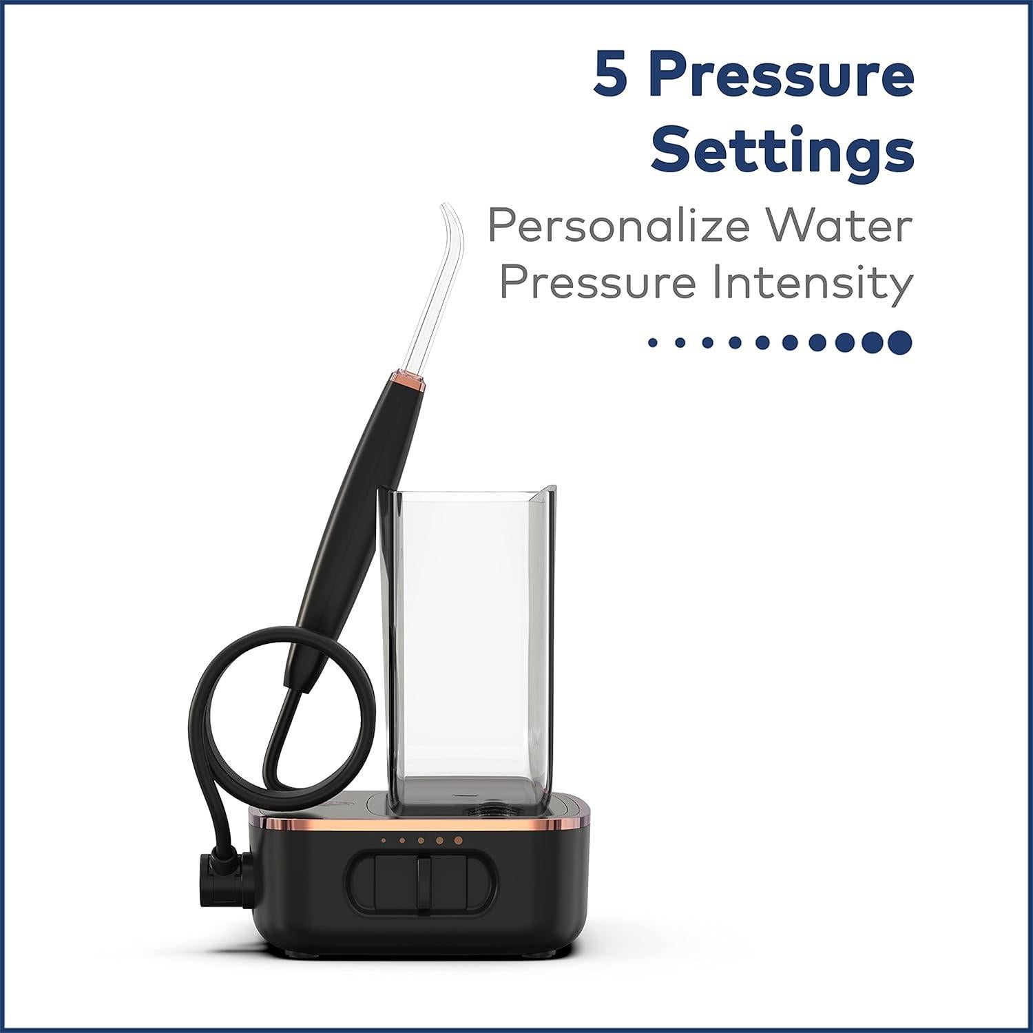 Hilo Dental Portátil Waterpik Sidekick Negro/Cobre WF-04